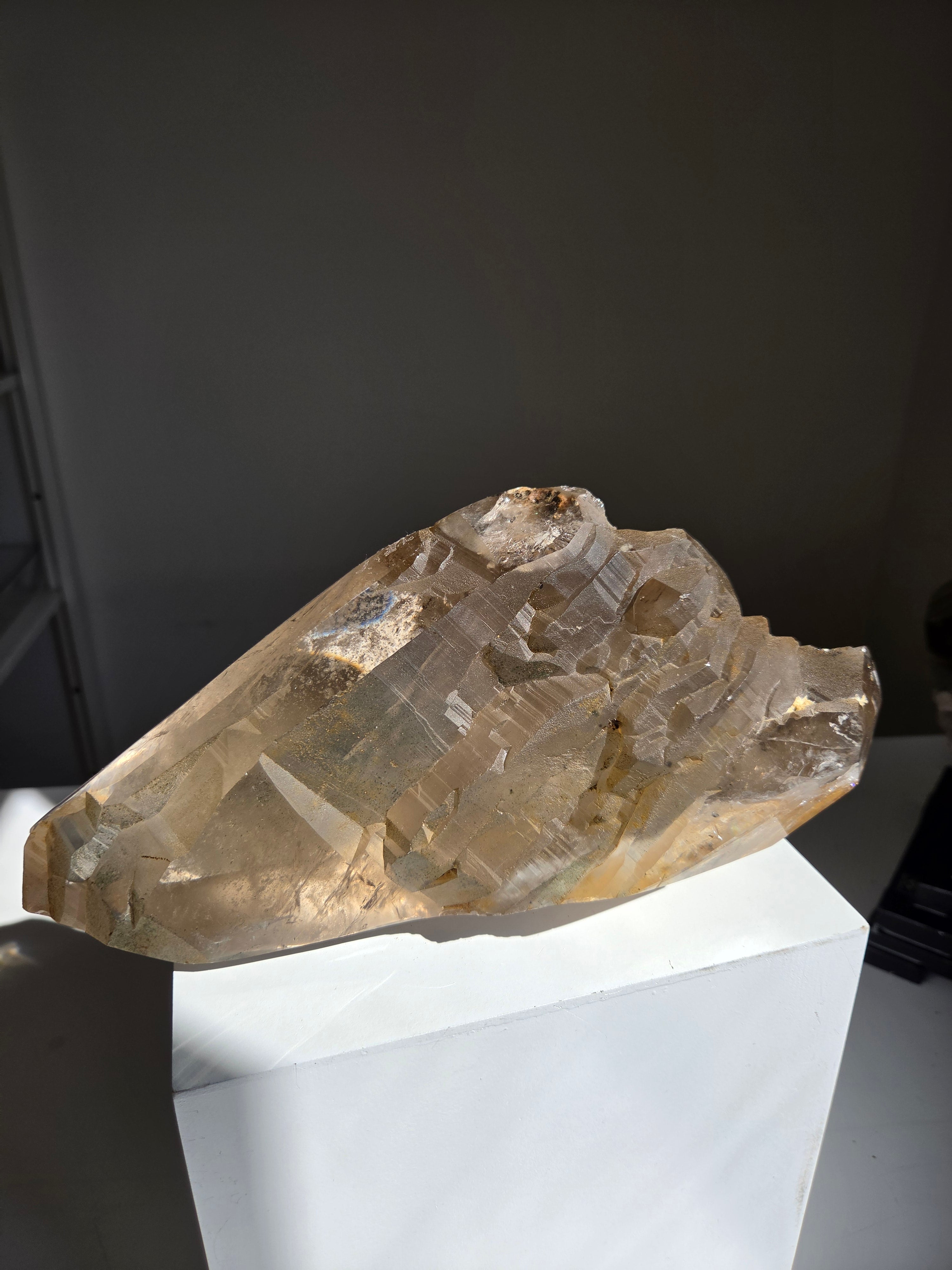 Smoky Quartz Semipolshed Statement