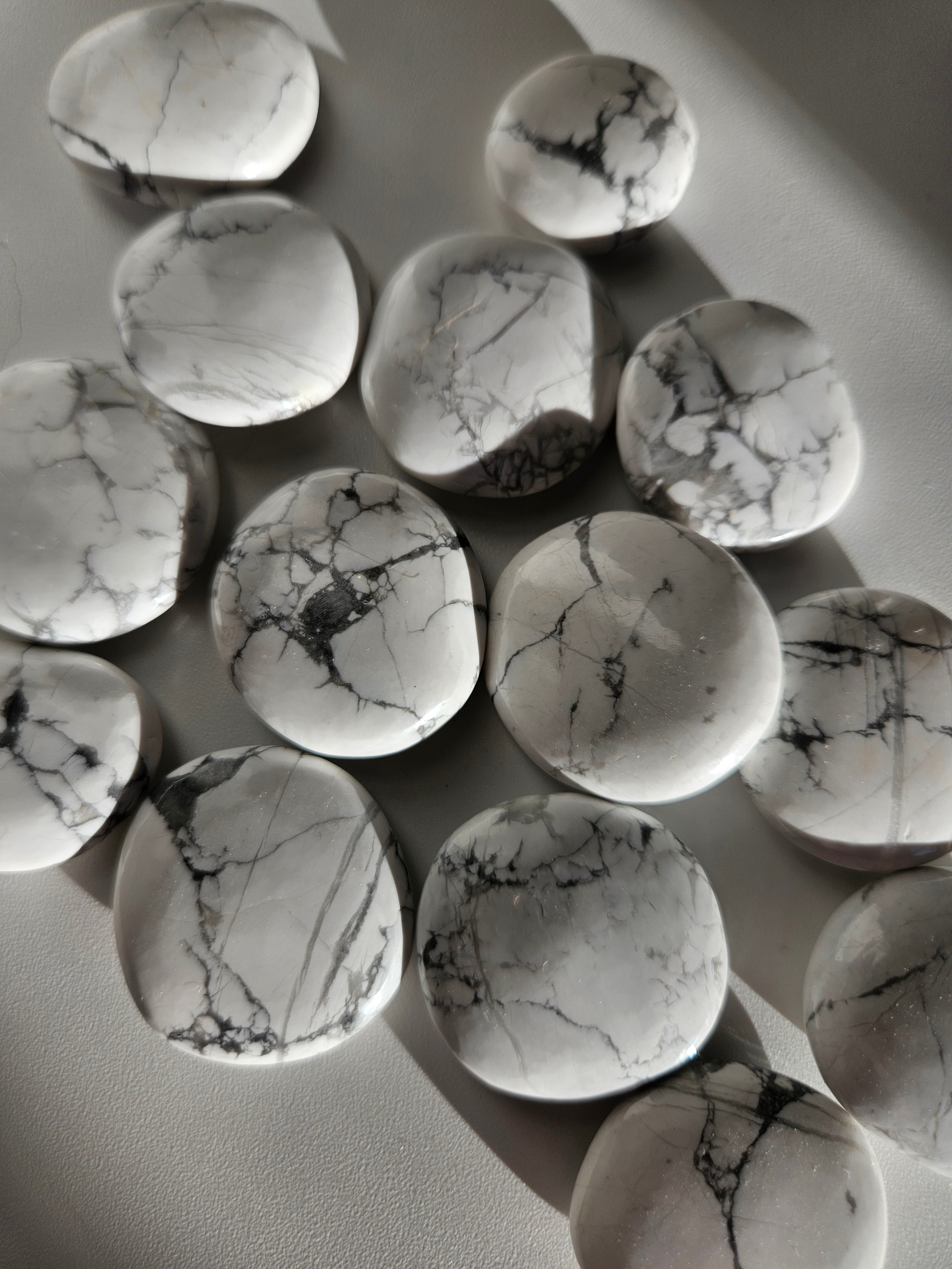 White Howlite Mini Flat