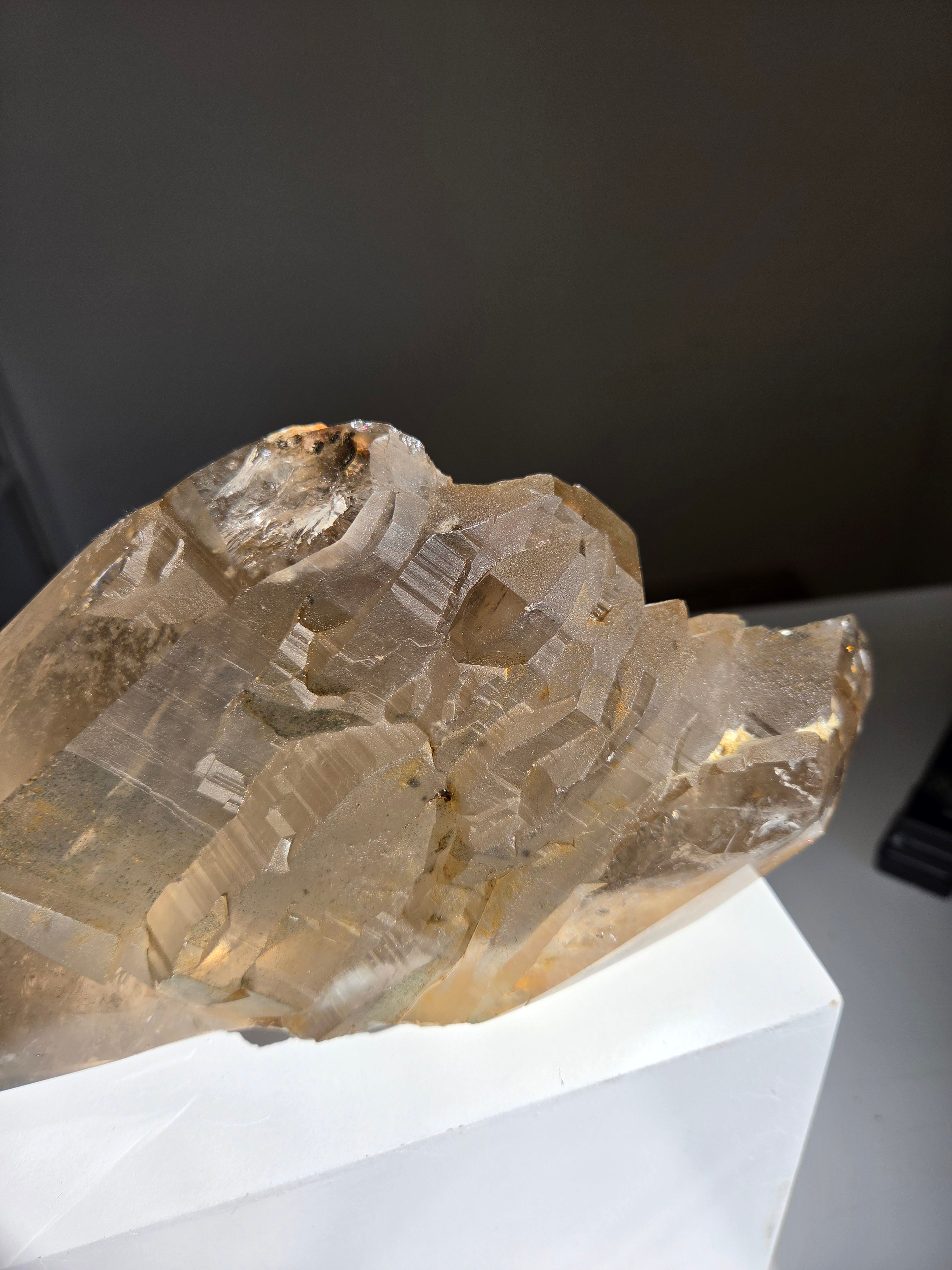 Smoky Quartz Semipolshed Statement