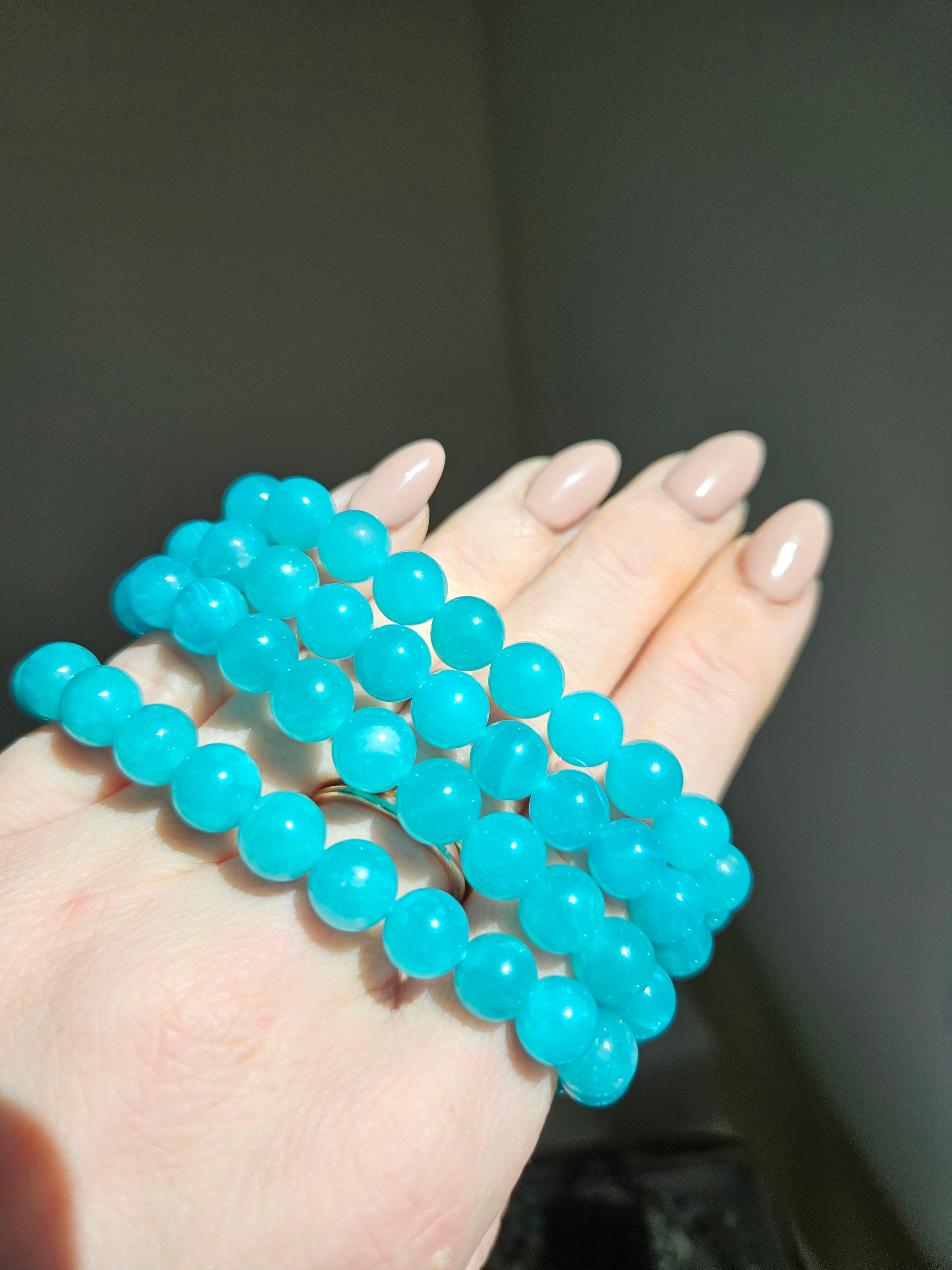 Amazonite Bead Bracelet | 8mm