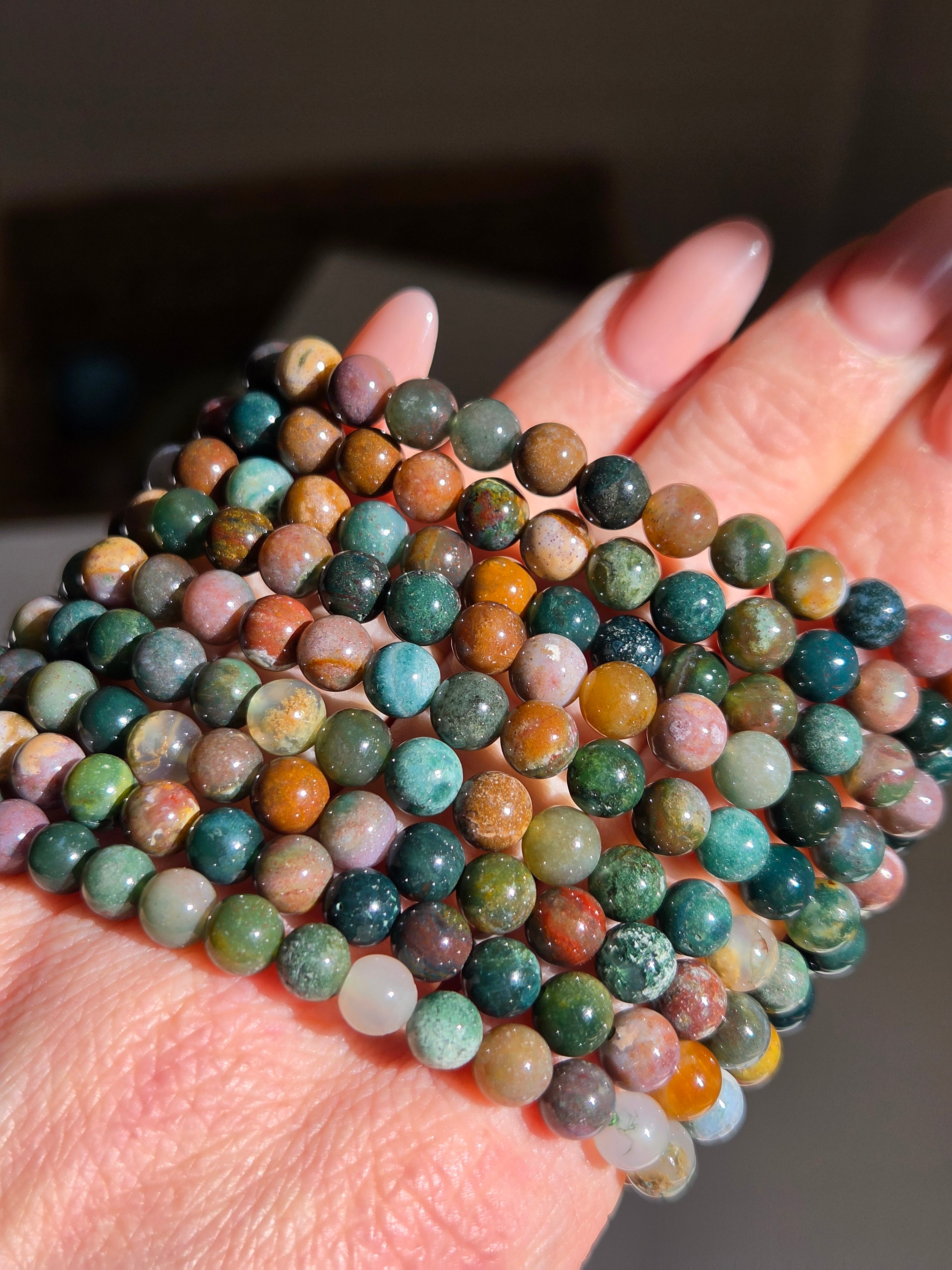 Sea Jasper bracelet | 6mm