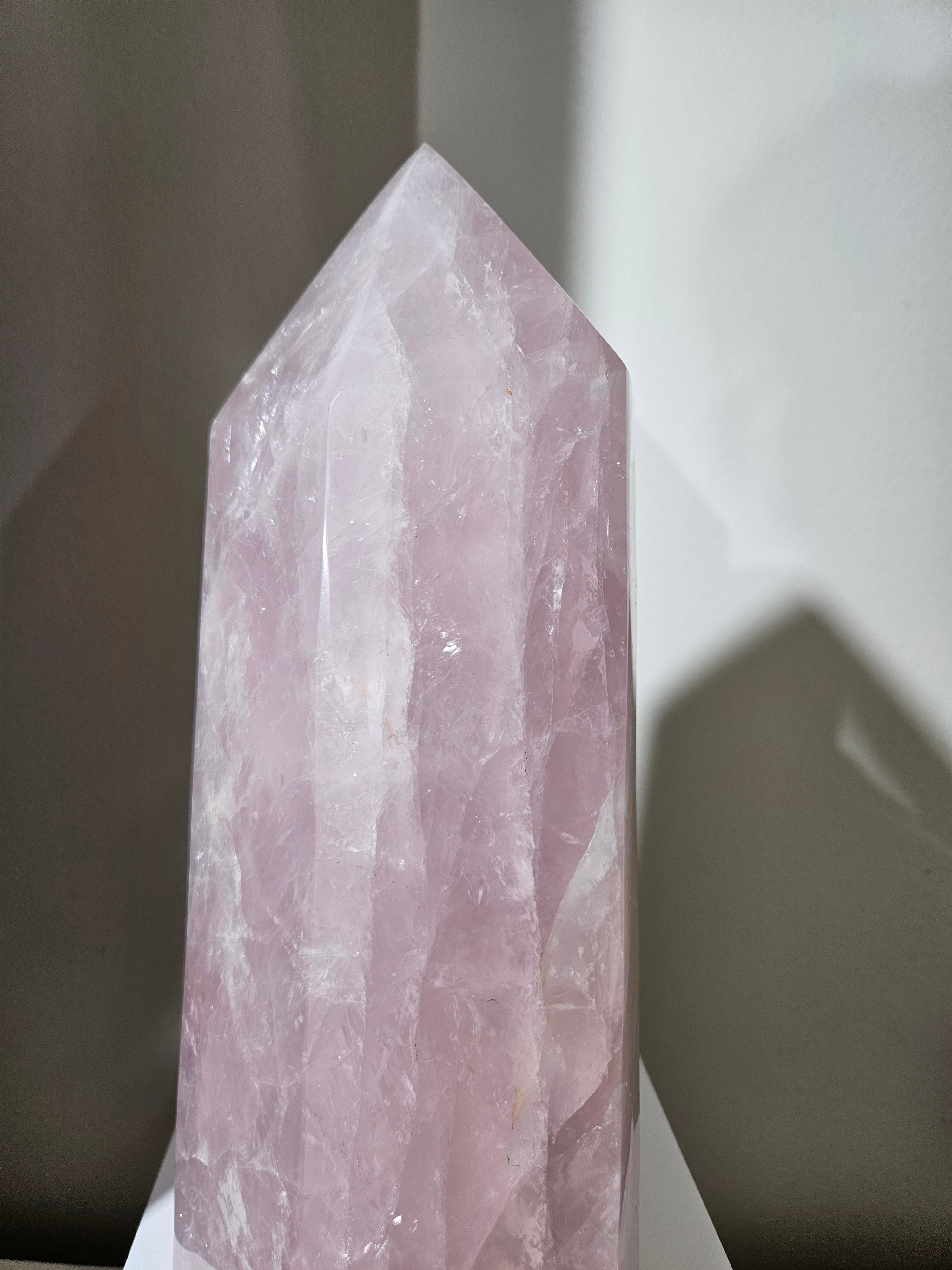 Lavender Rose Quartz Statement Tower