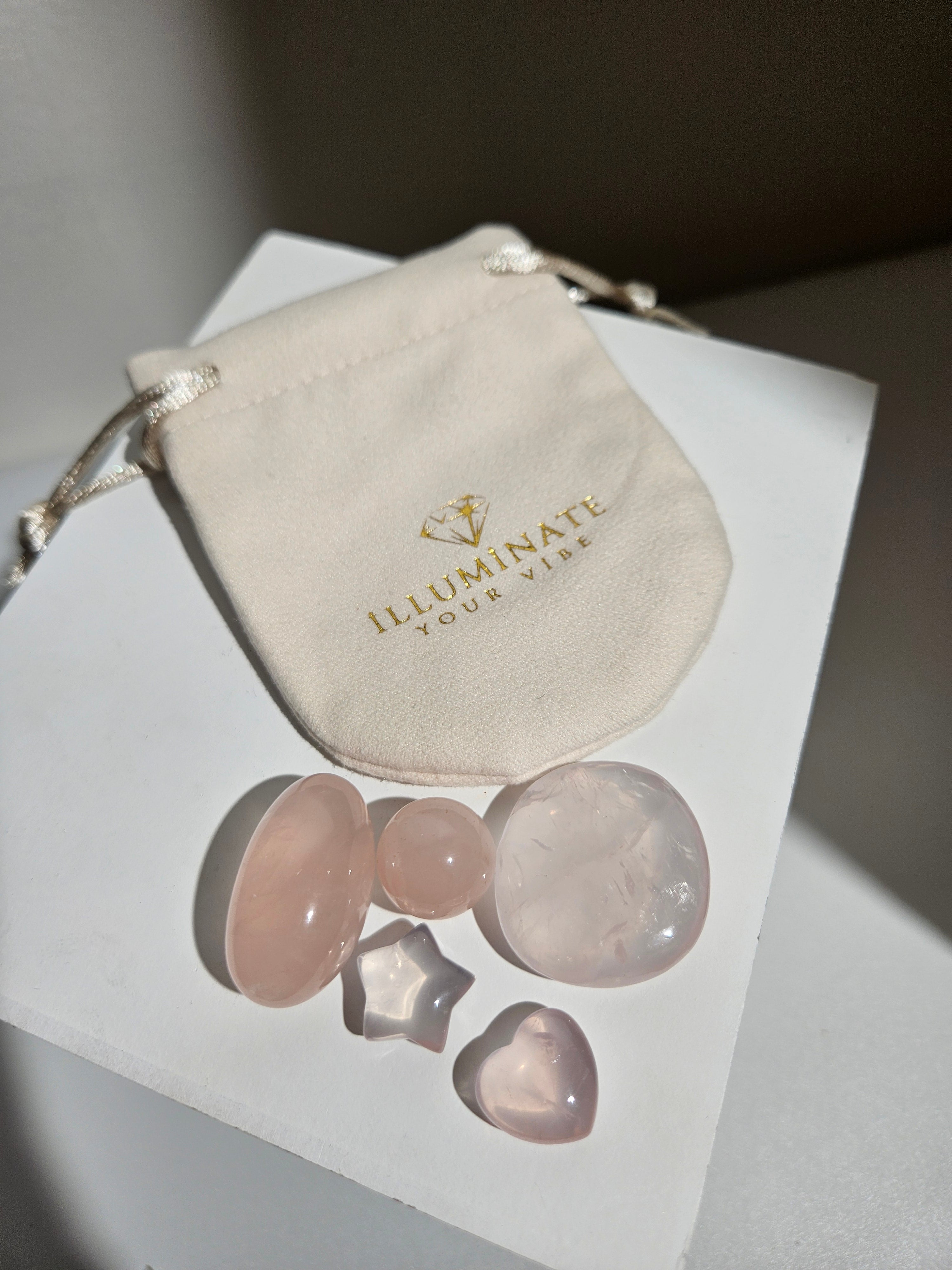Self Love | rose quartz pocket set