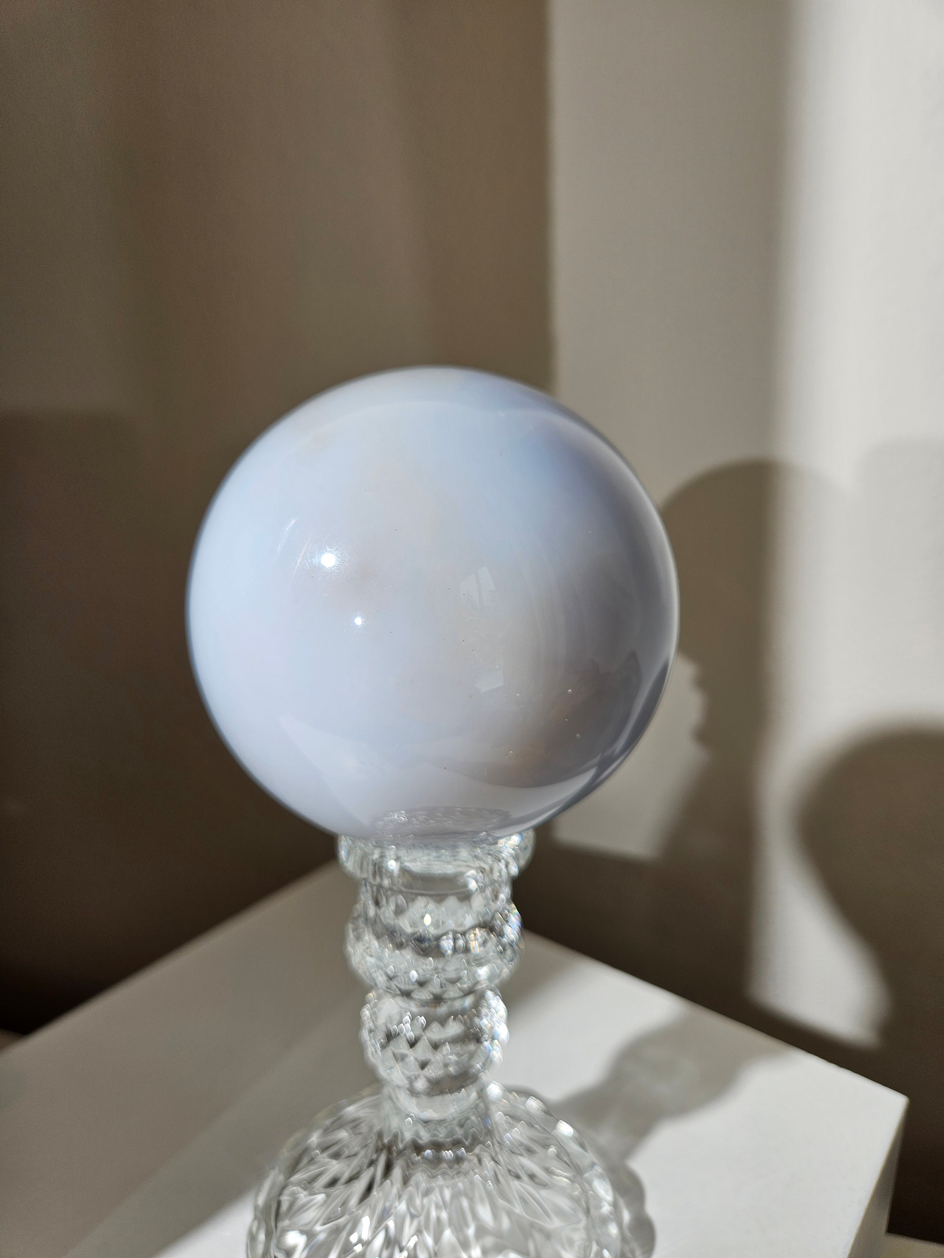 Blue Chalcedony Sphere 002