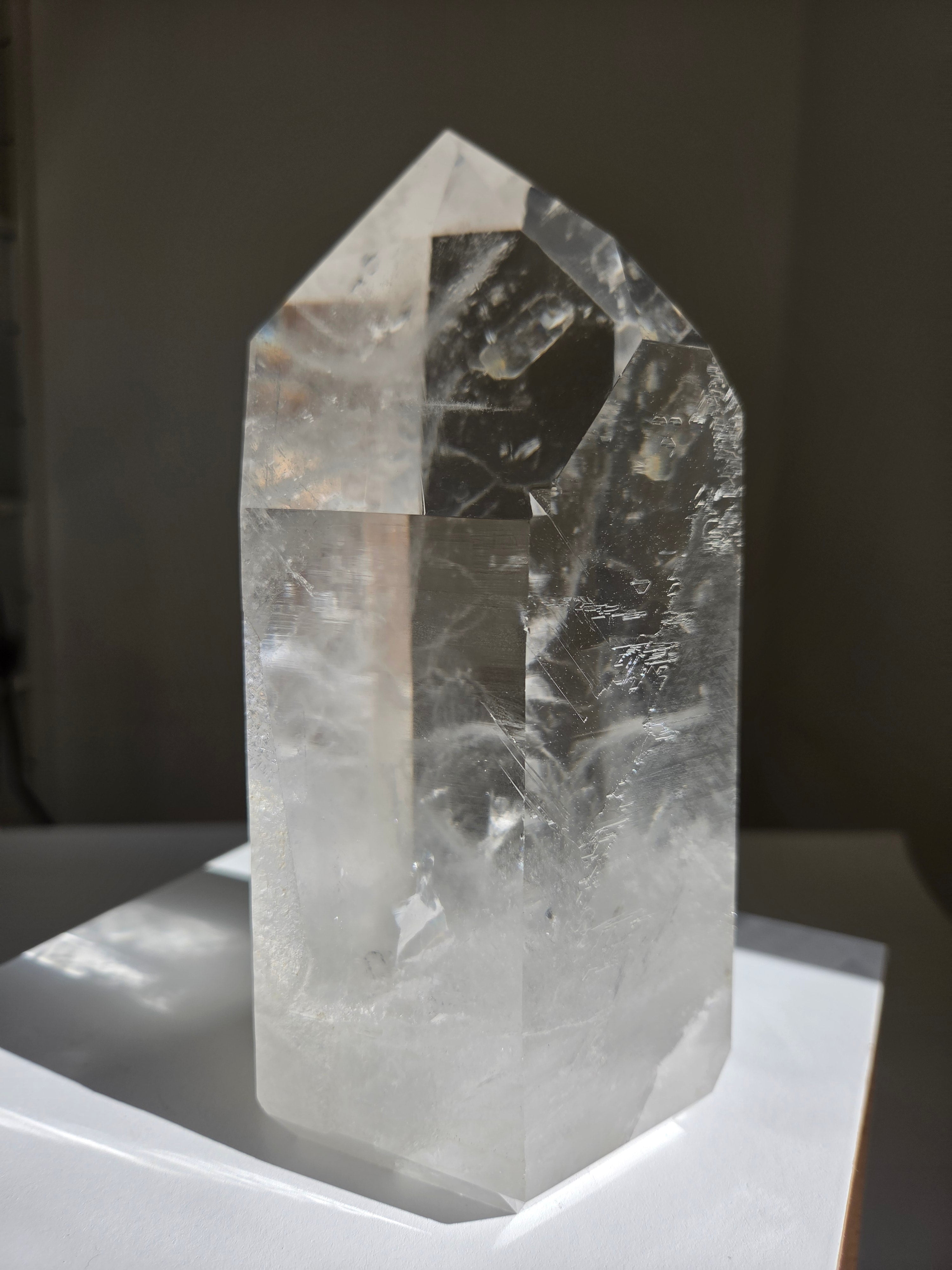 Semipolished Lemurian Quartz Tower