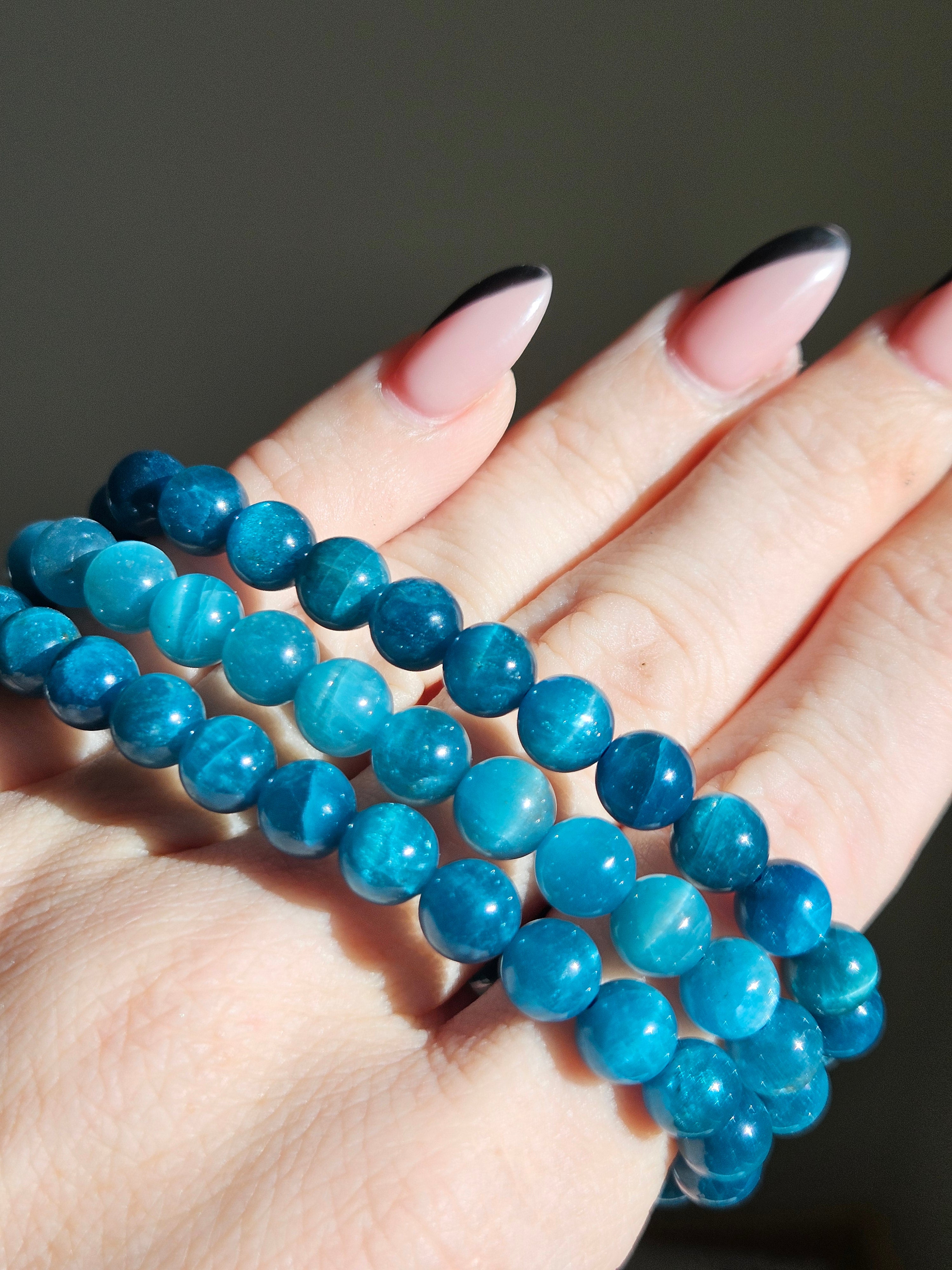 Blue Apatite Bracelet | 8mm