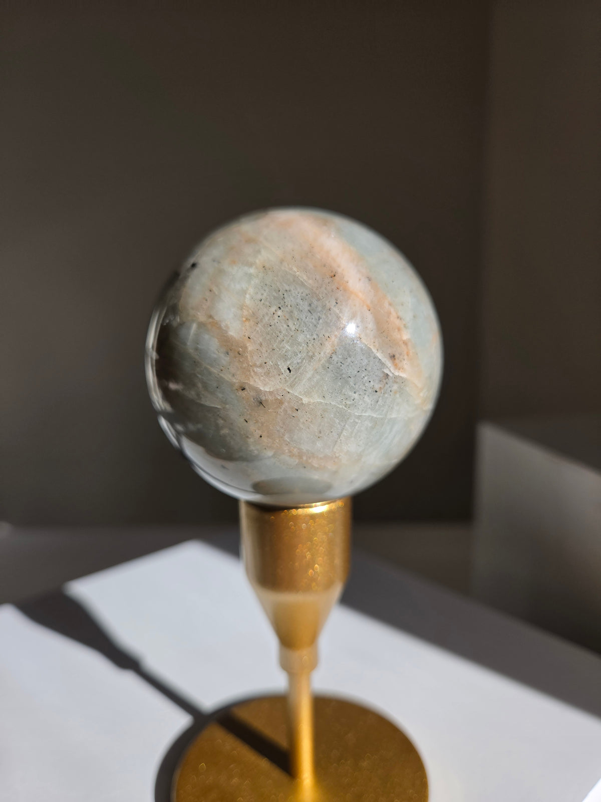 Green Moonstone Sphere 002