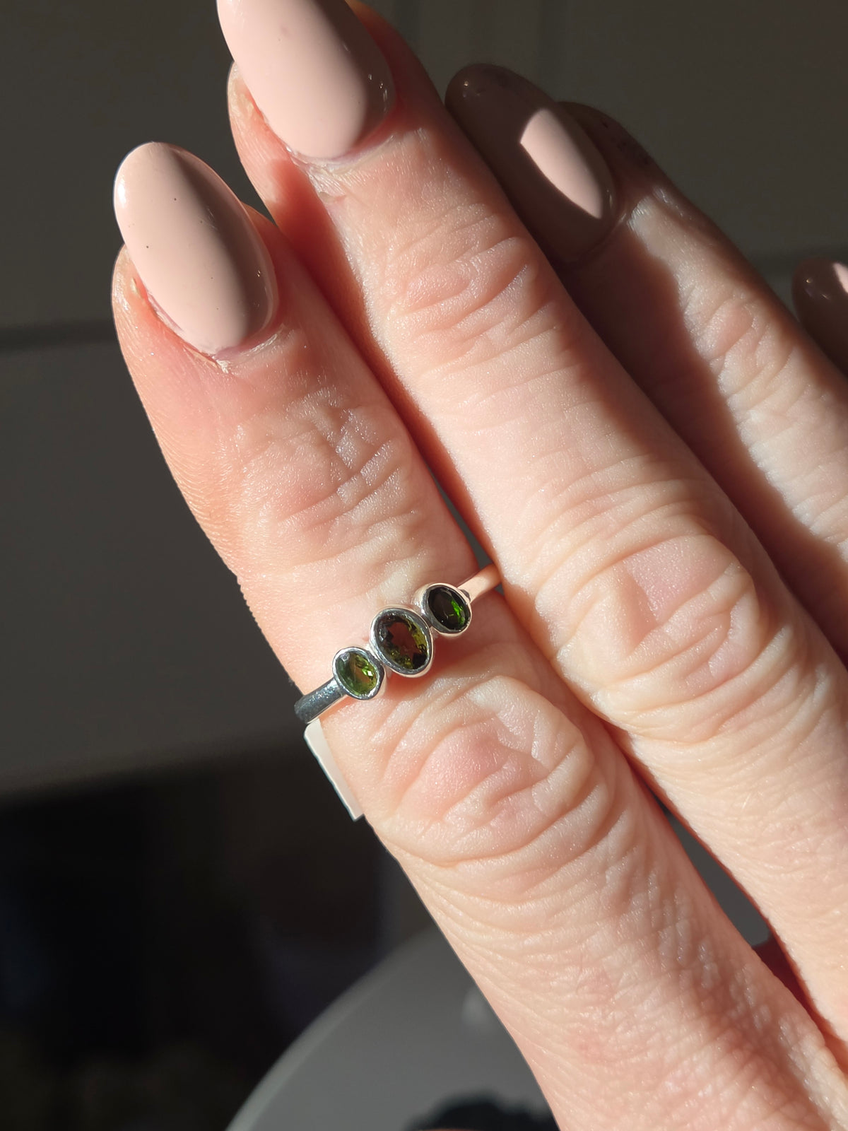 Size 7 | tourmaline Ring | silver 043