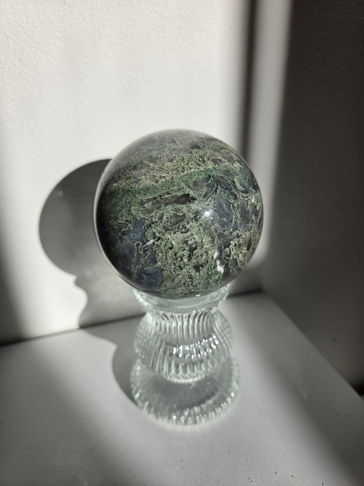 Moss Agate Sphere 003