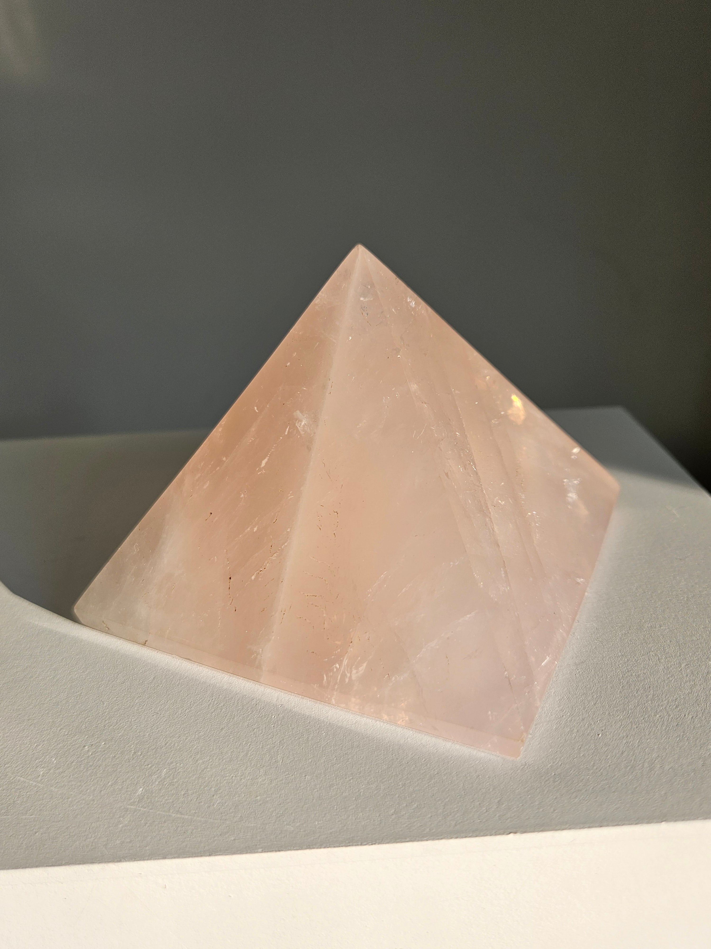 Rose Quartz Pyramid 001