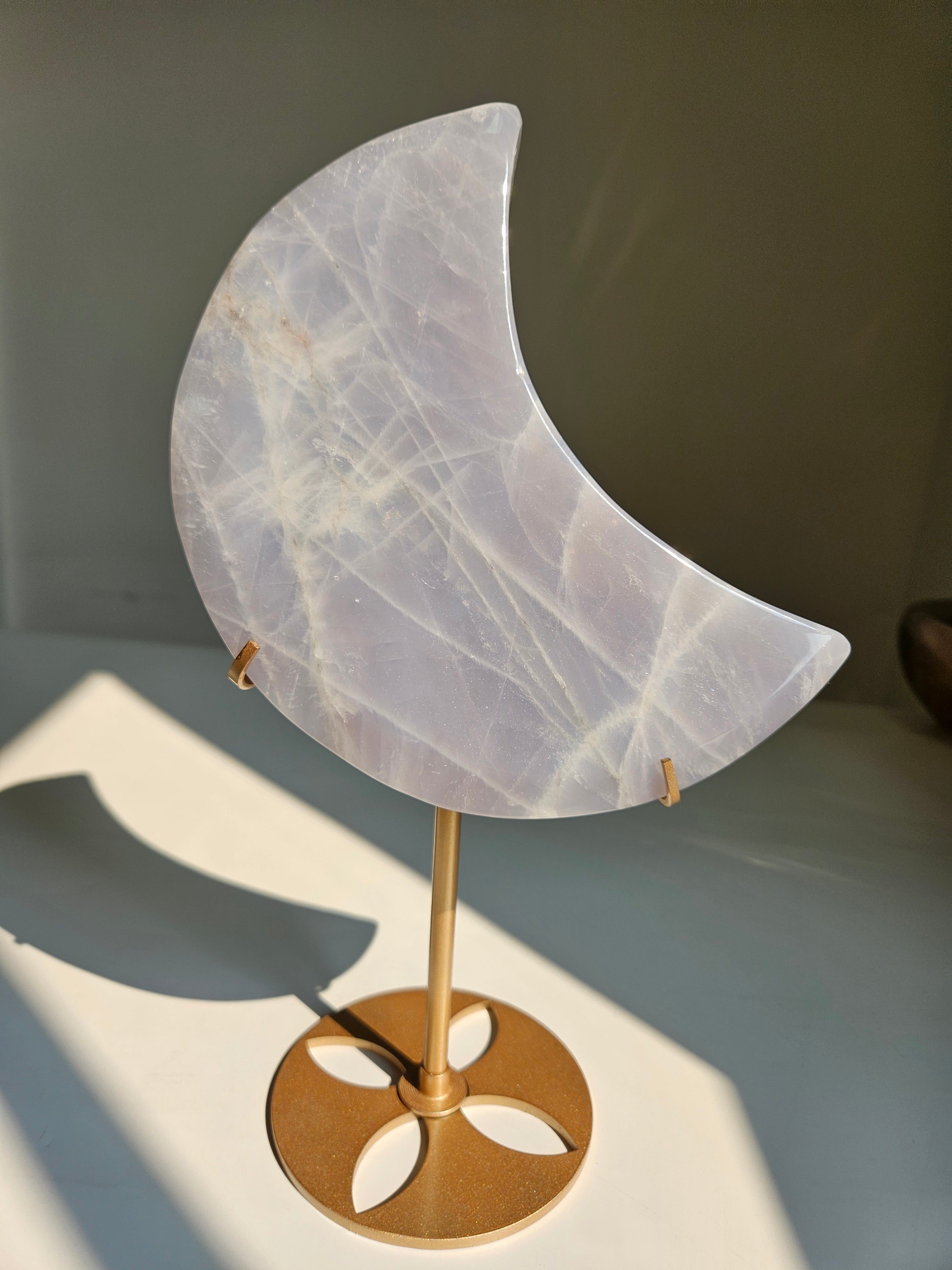 Blue Rose Quartz Moon 001