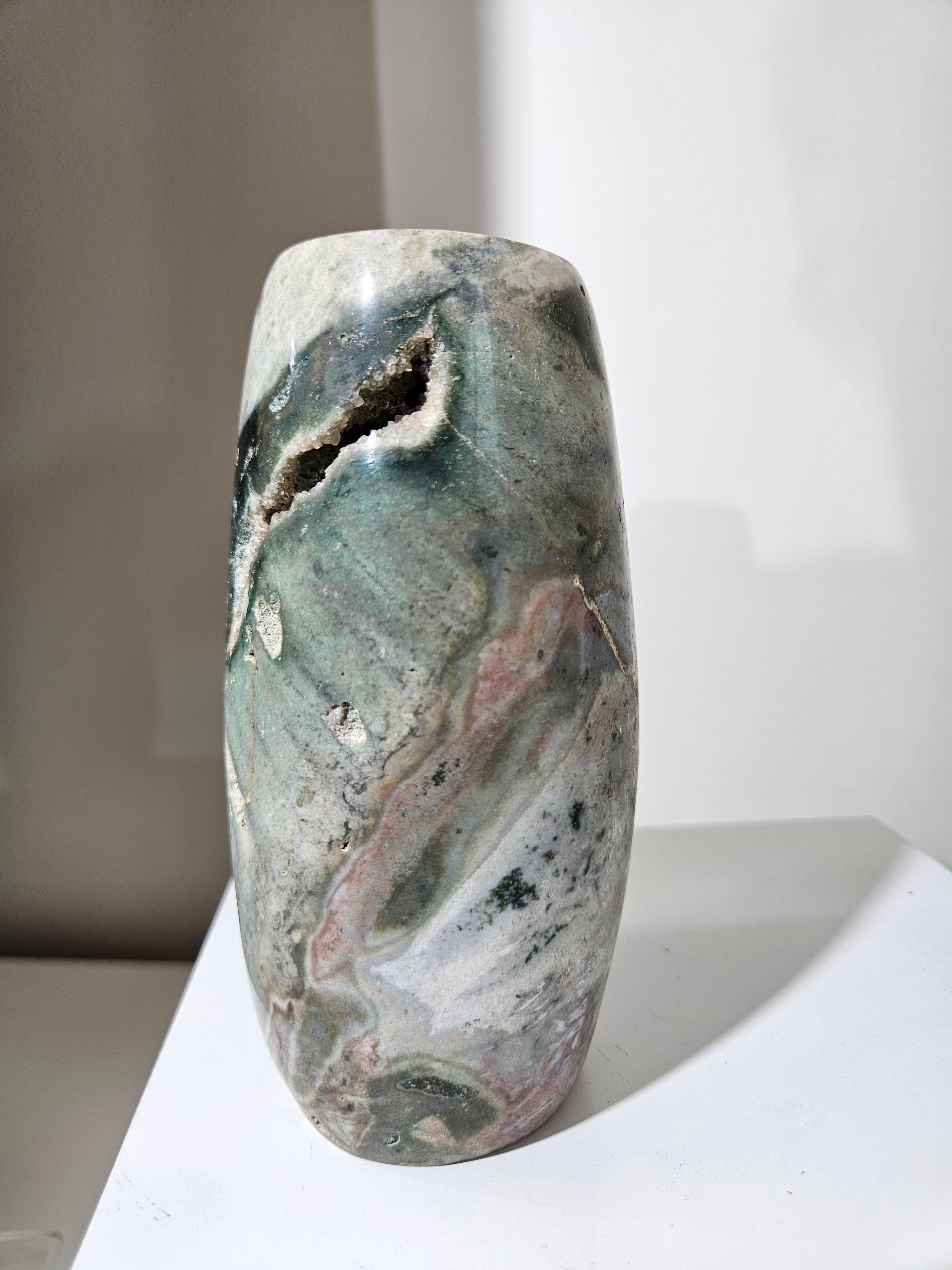 Sea Jasper Vase