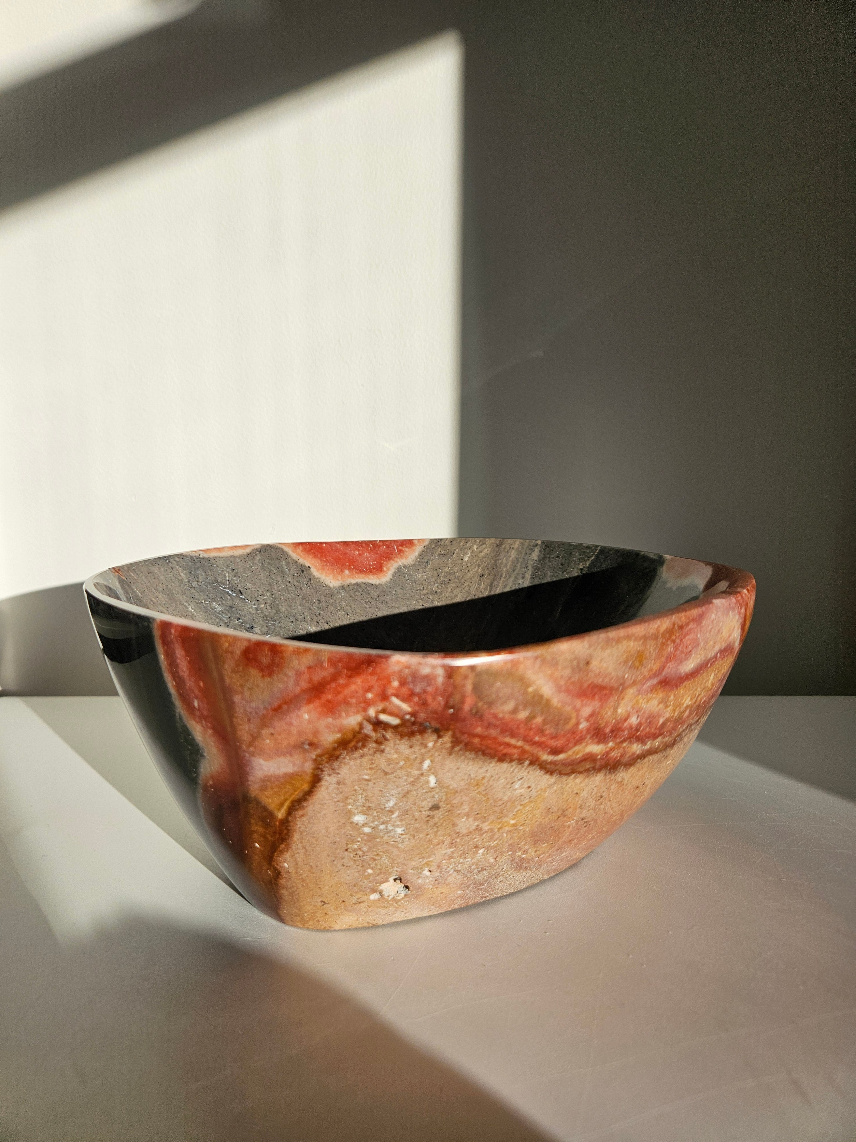 Polychrome Jasper Bowl 006