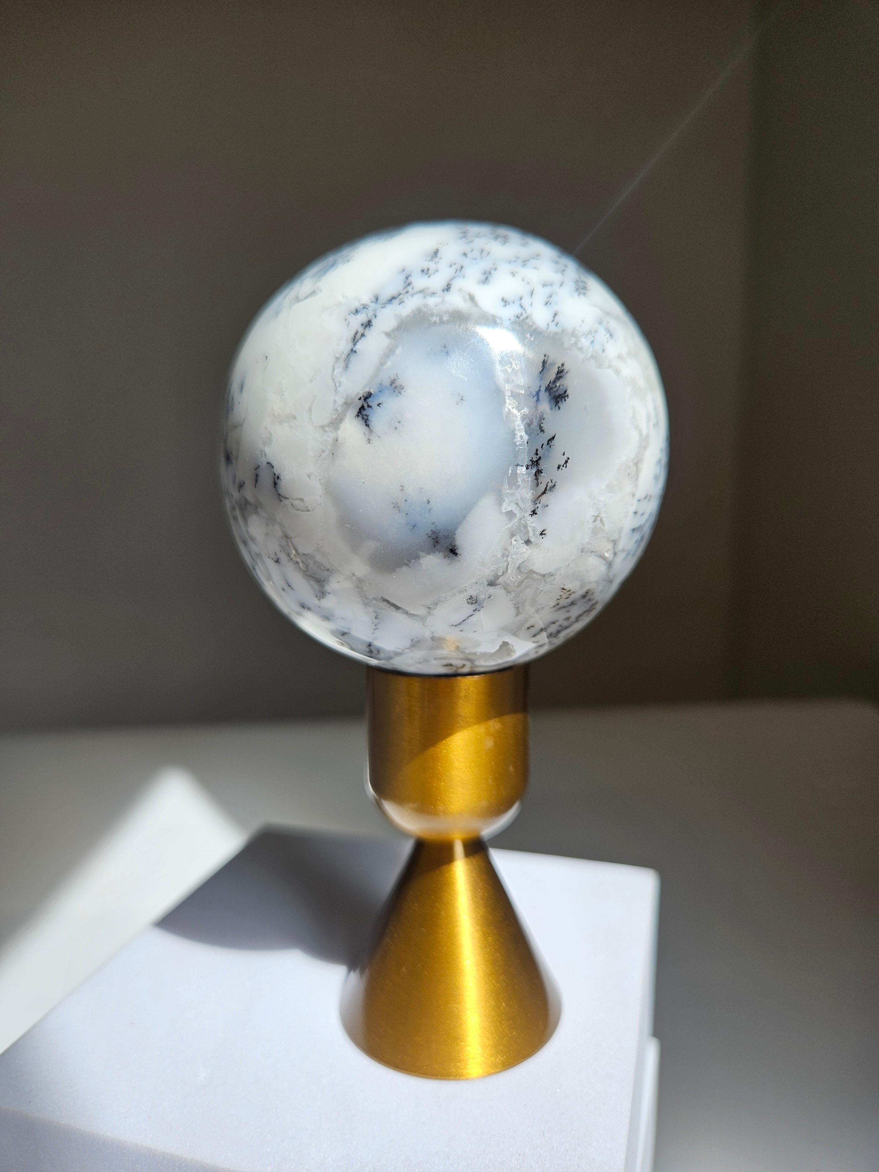 Dendritic Opal Sphere 001