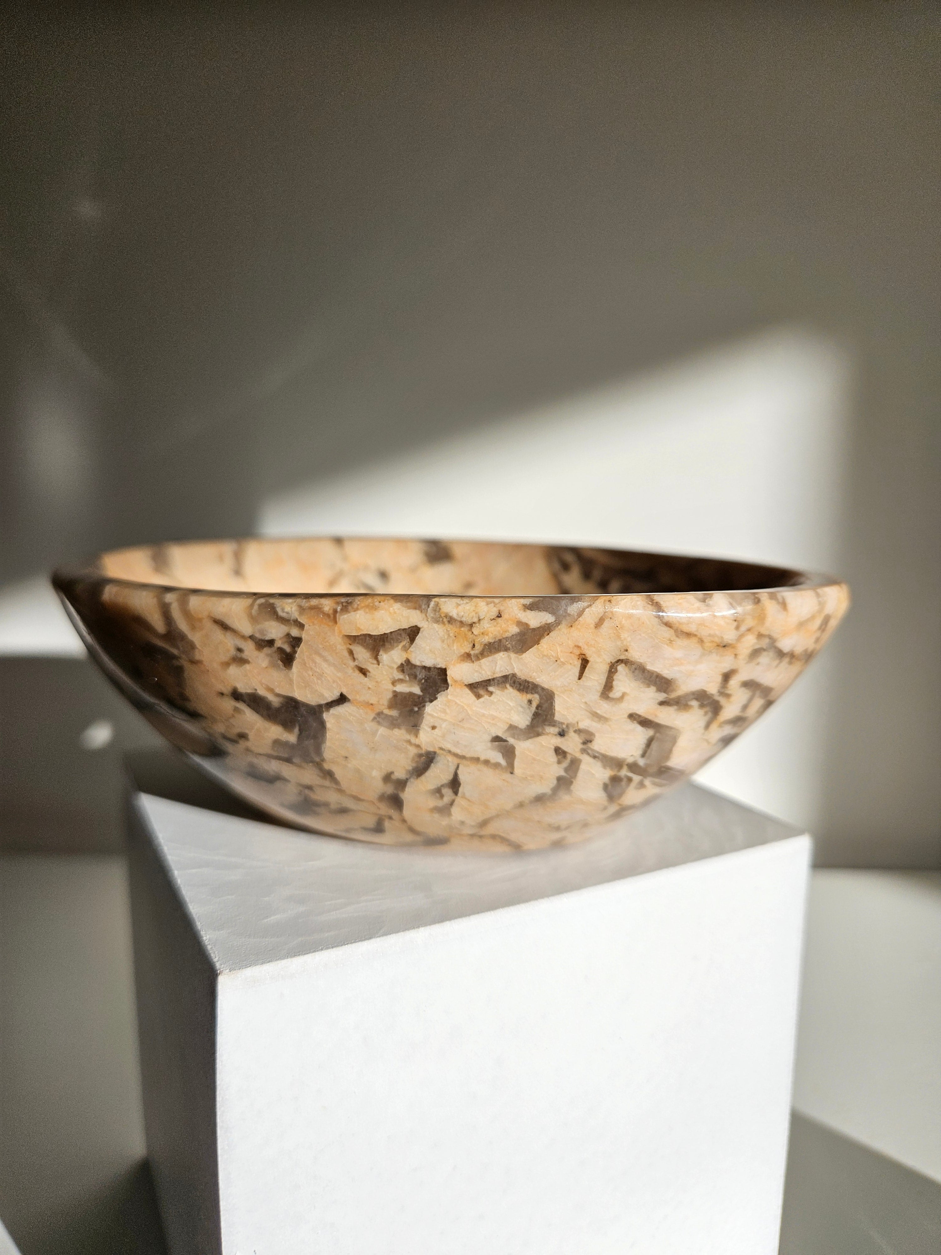 Peach Moonstone x Smoky Quartz Bowl 003