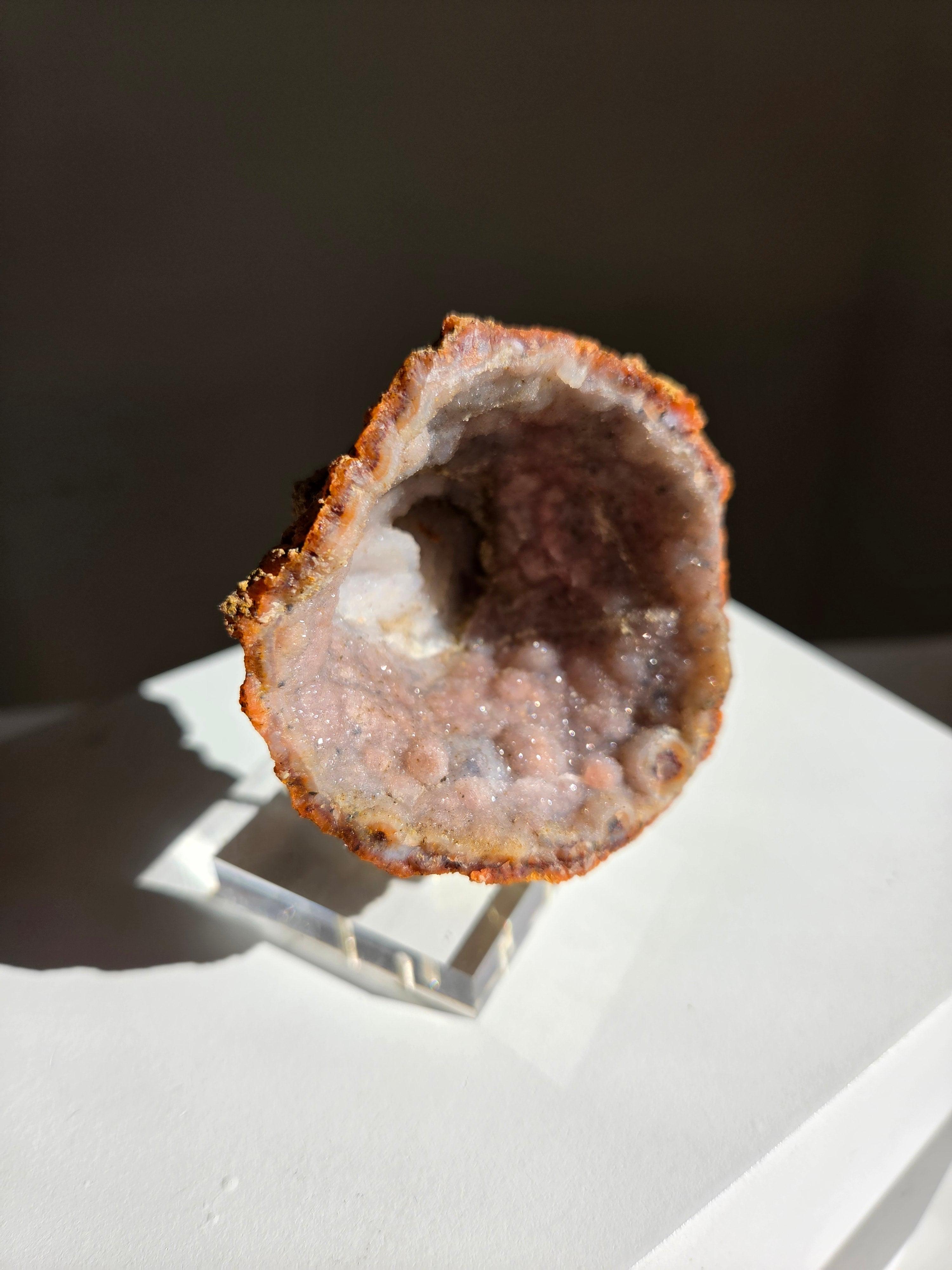 Pink Chalcedony Geode 005