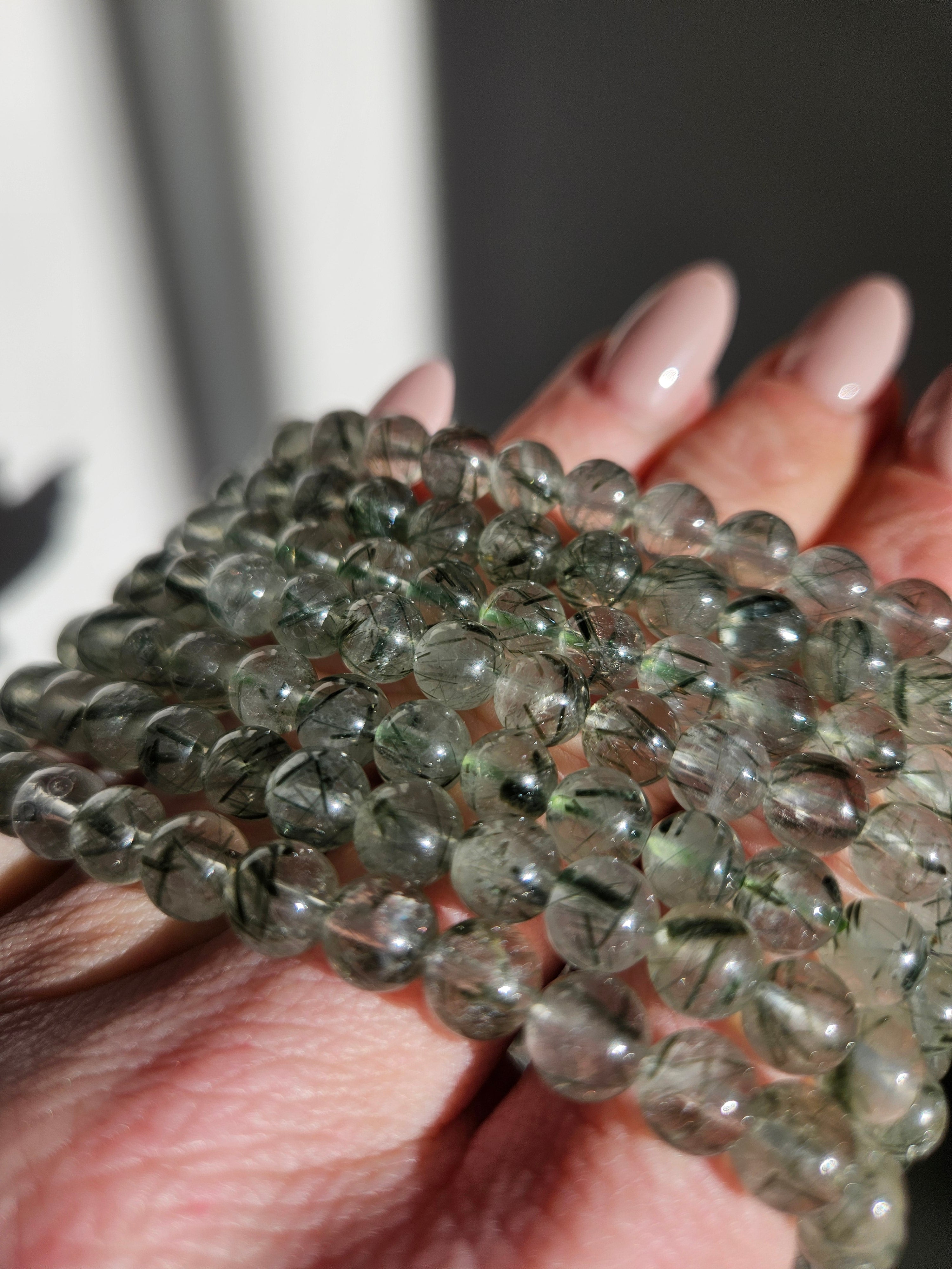 Green Rutile Quartz Bracelet | 6.5mm