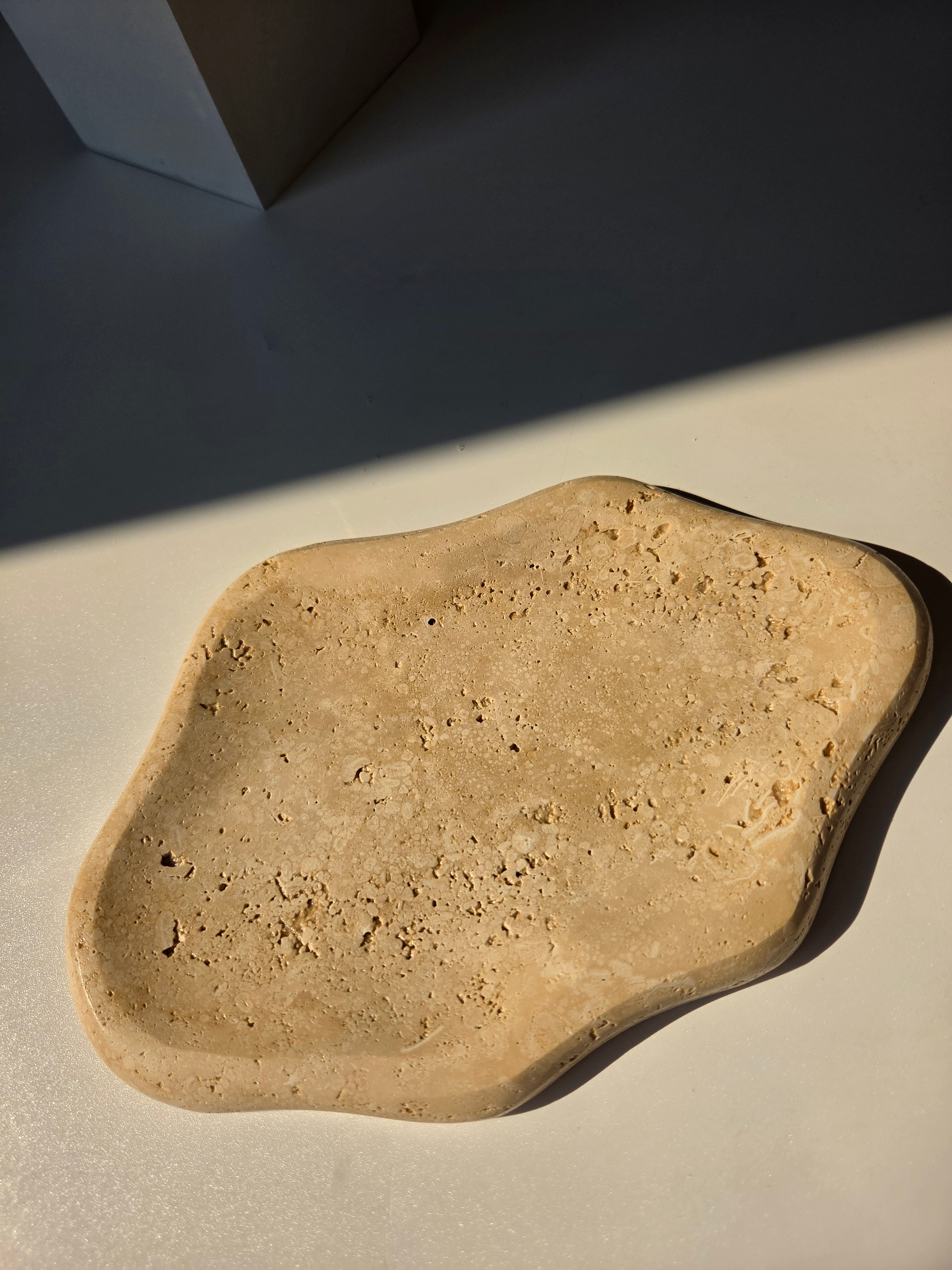 Travertine Cloud Dish