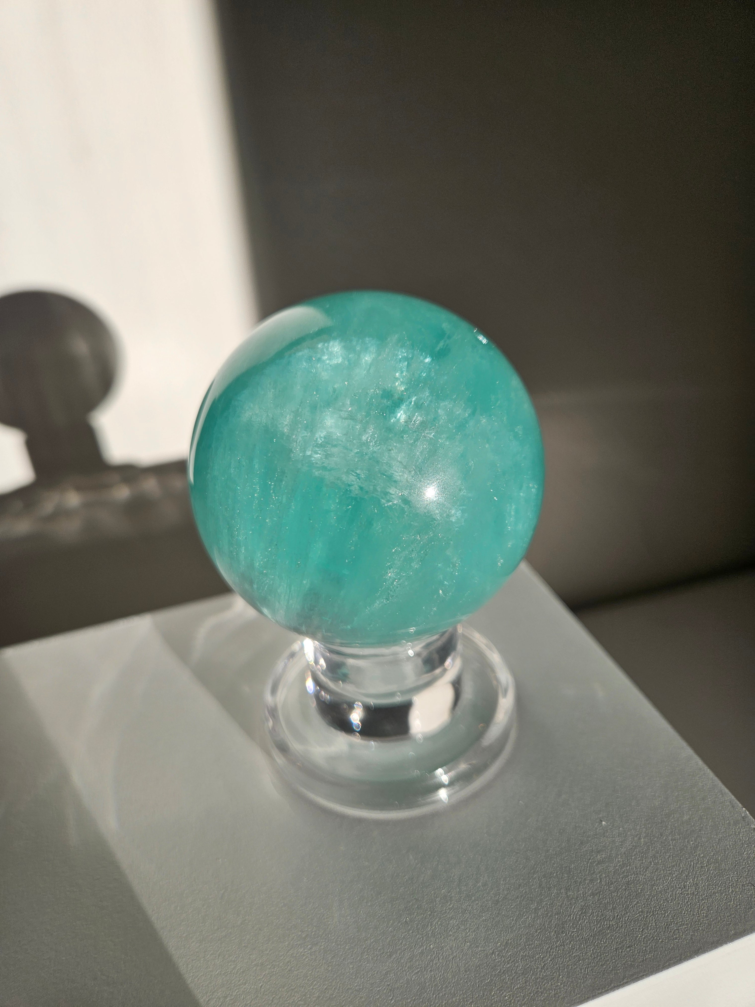 Green Fluorite Sphere 005