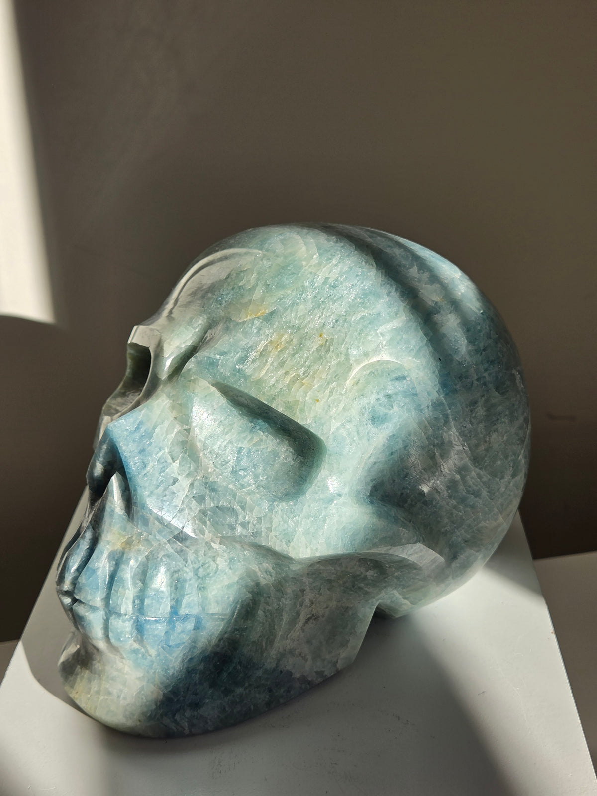 Aquamarine Statement Skull