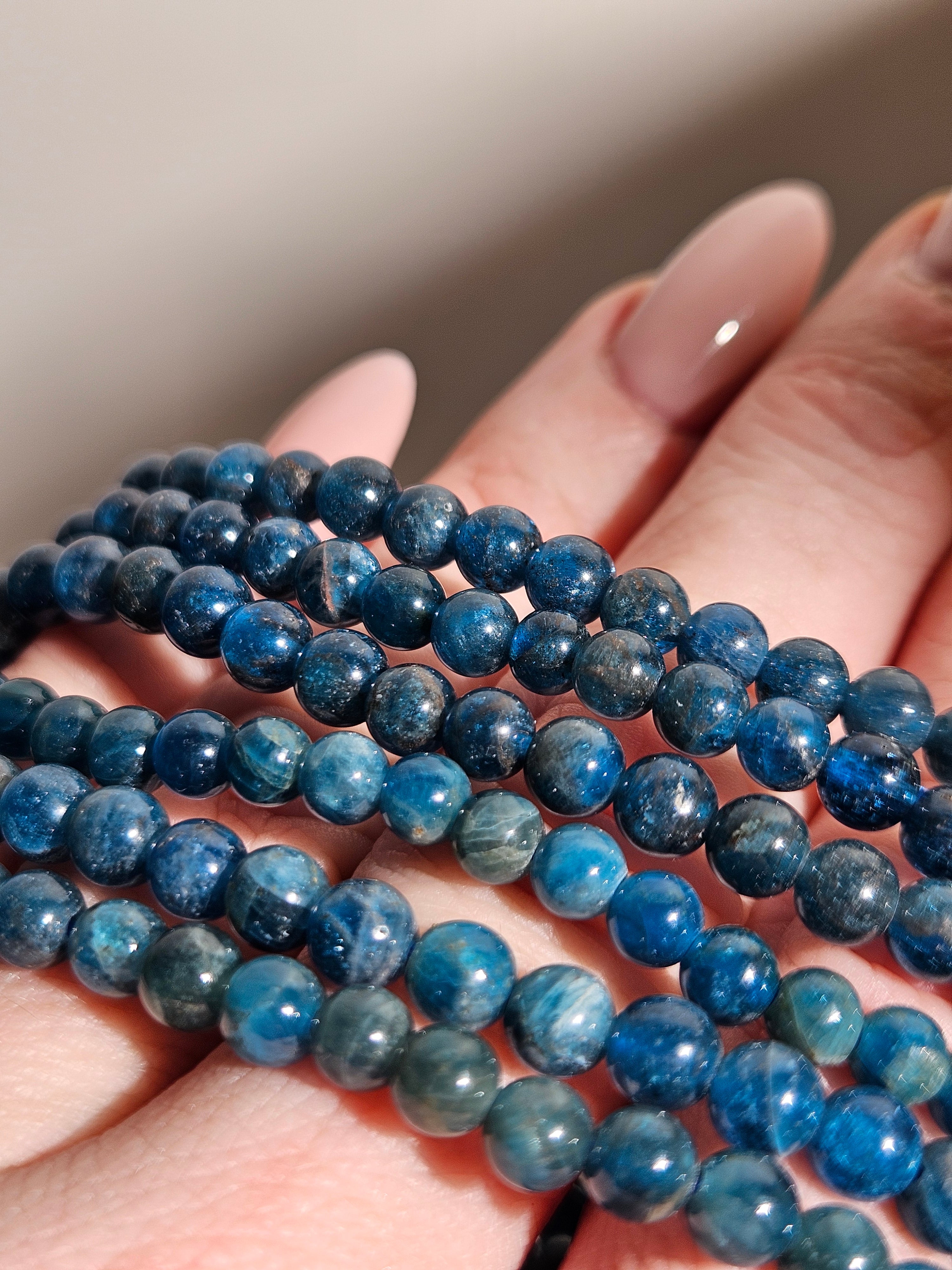 Blue Apatite Bracelet | 5mm