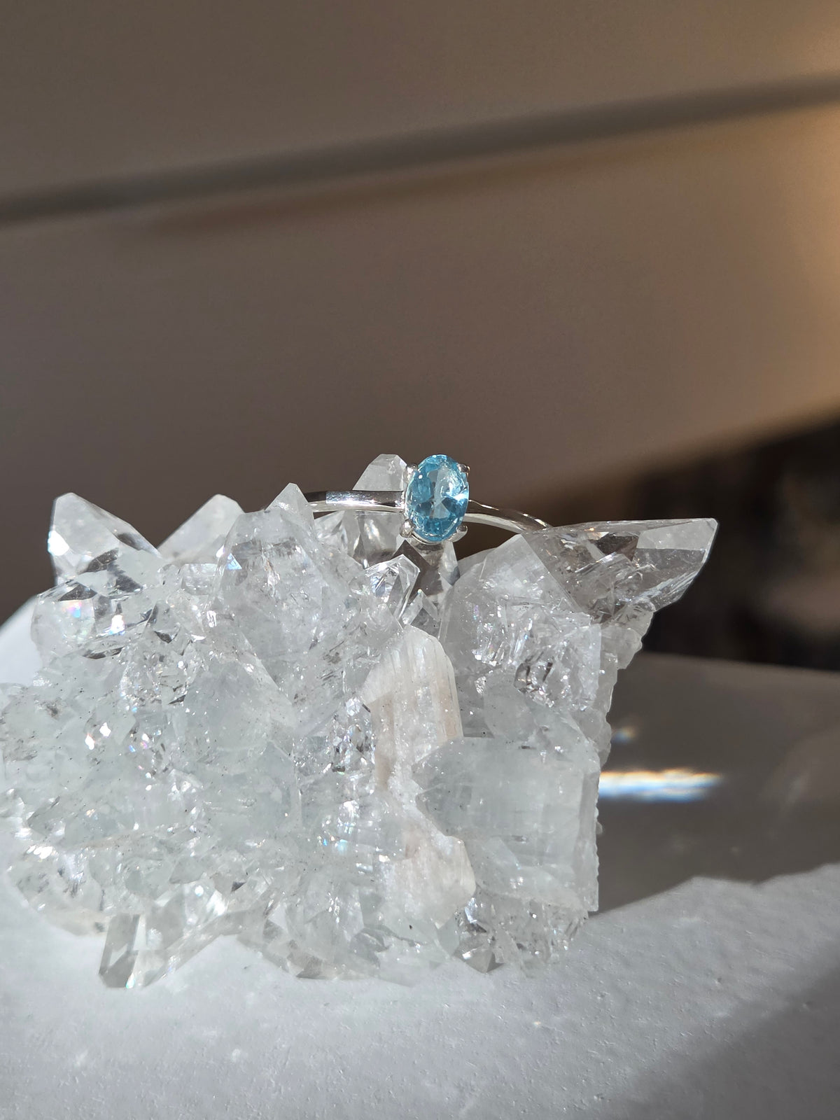 Size Ten | apatite Ring | silver 040