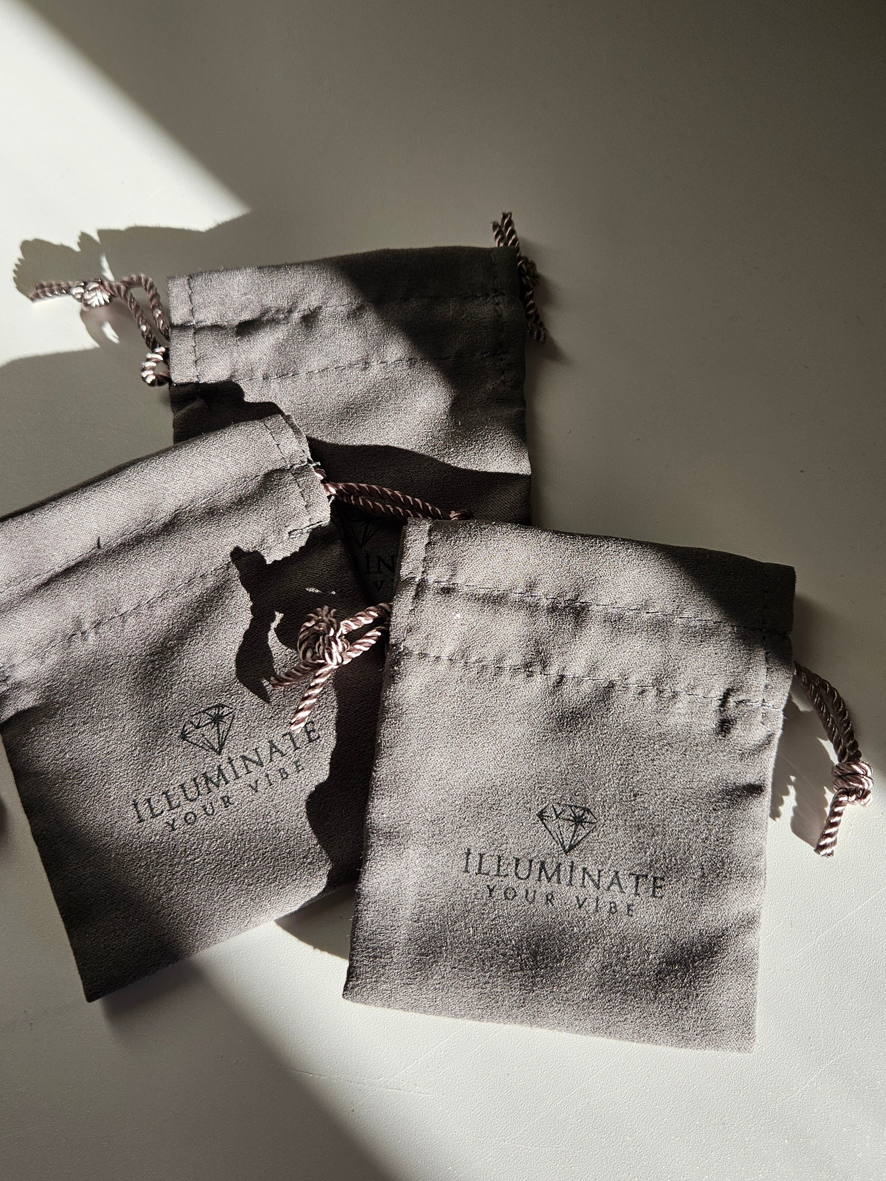 Grey x Black Drawstring Pouch