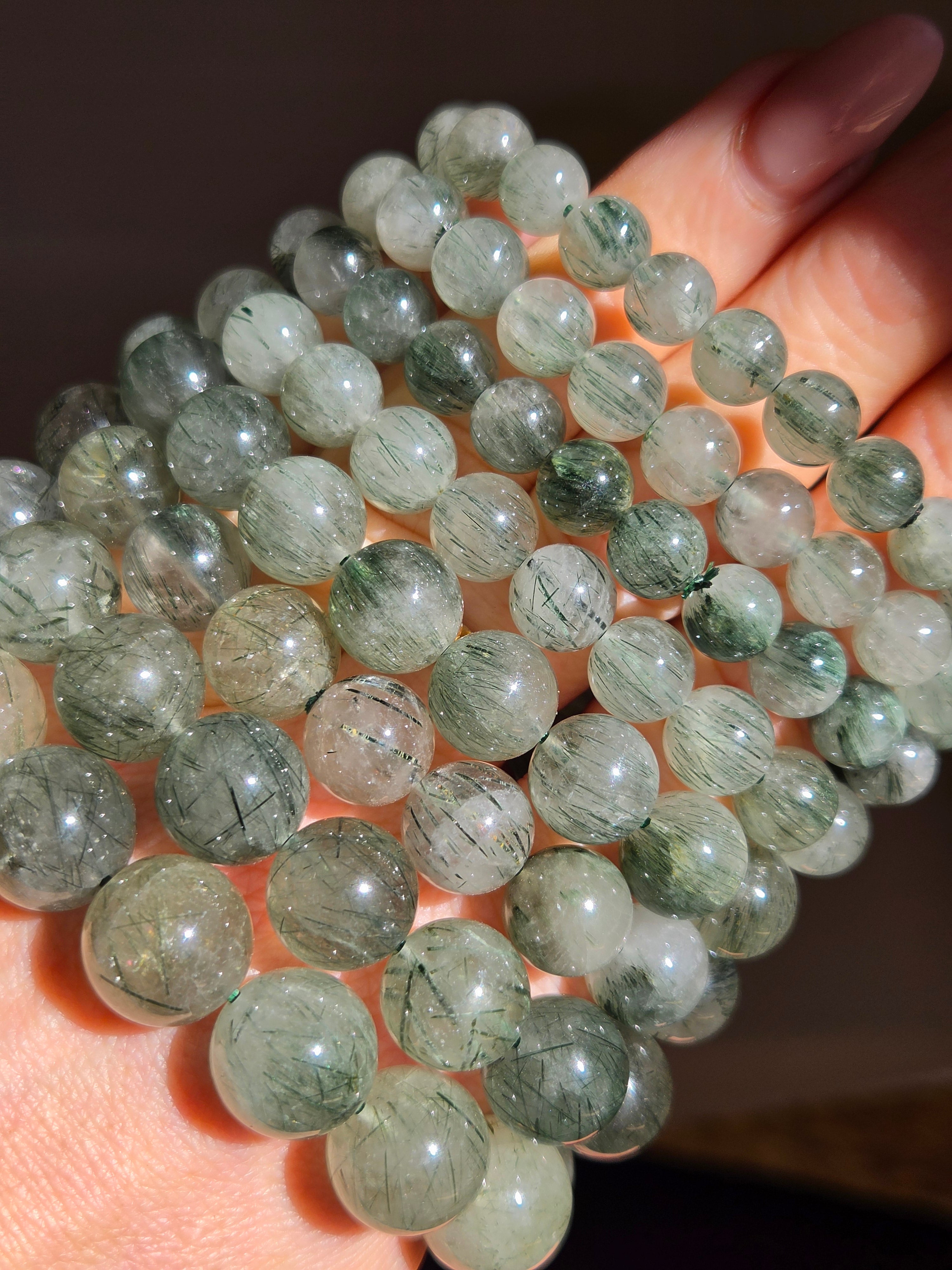 Green Rutile Quartz Bracelet