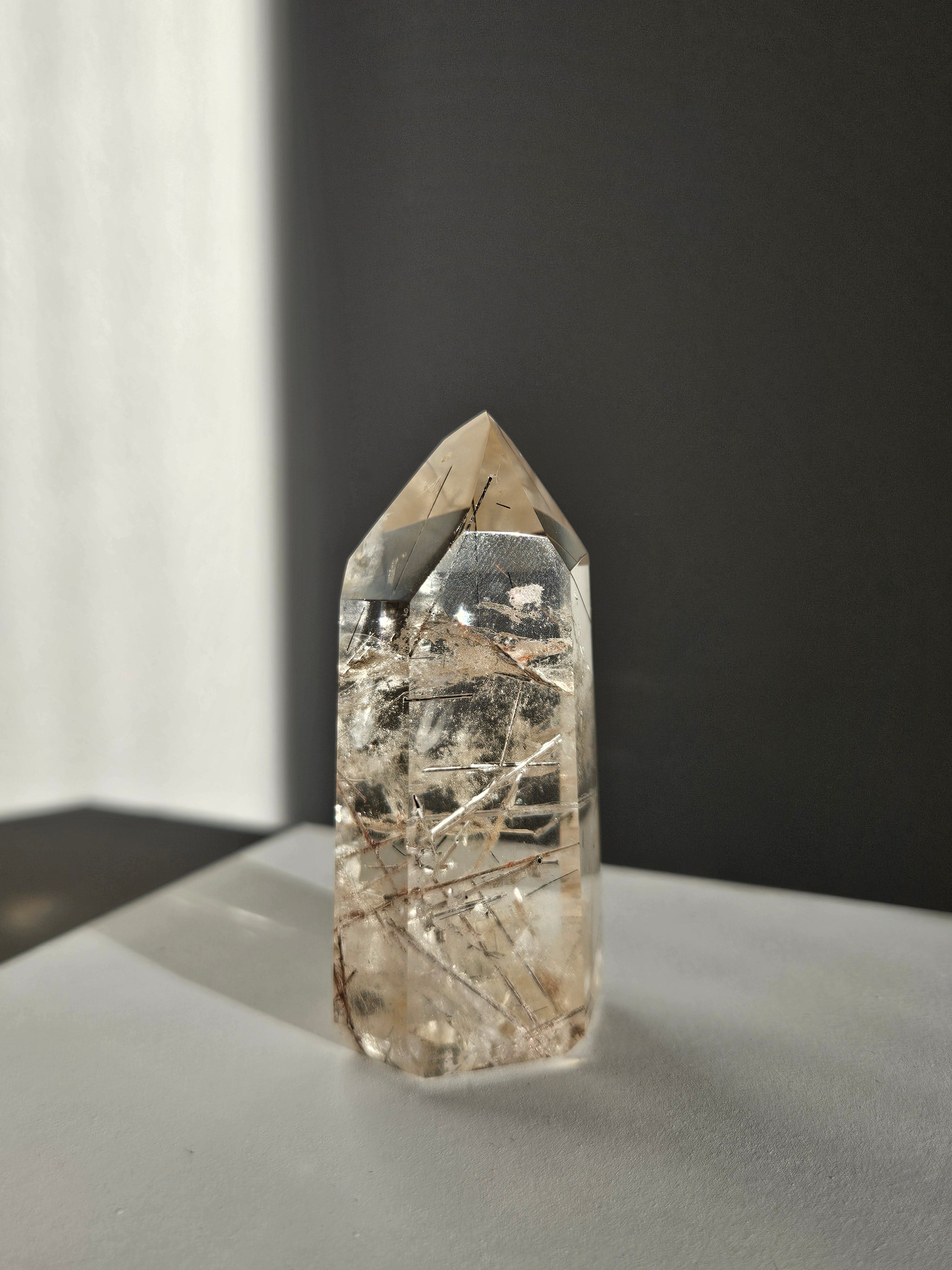 Citrine x Rutile Tower 002