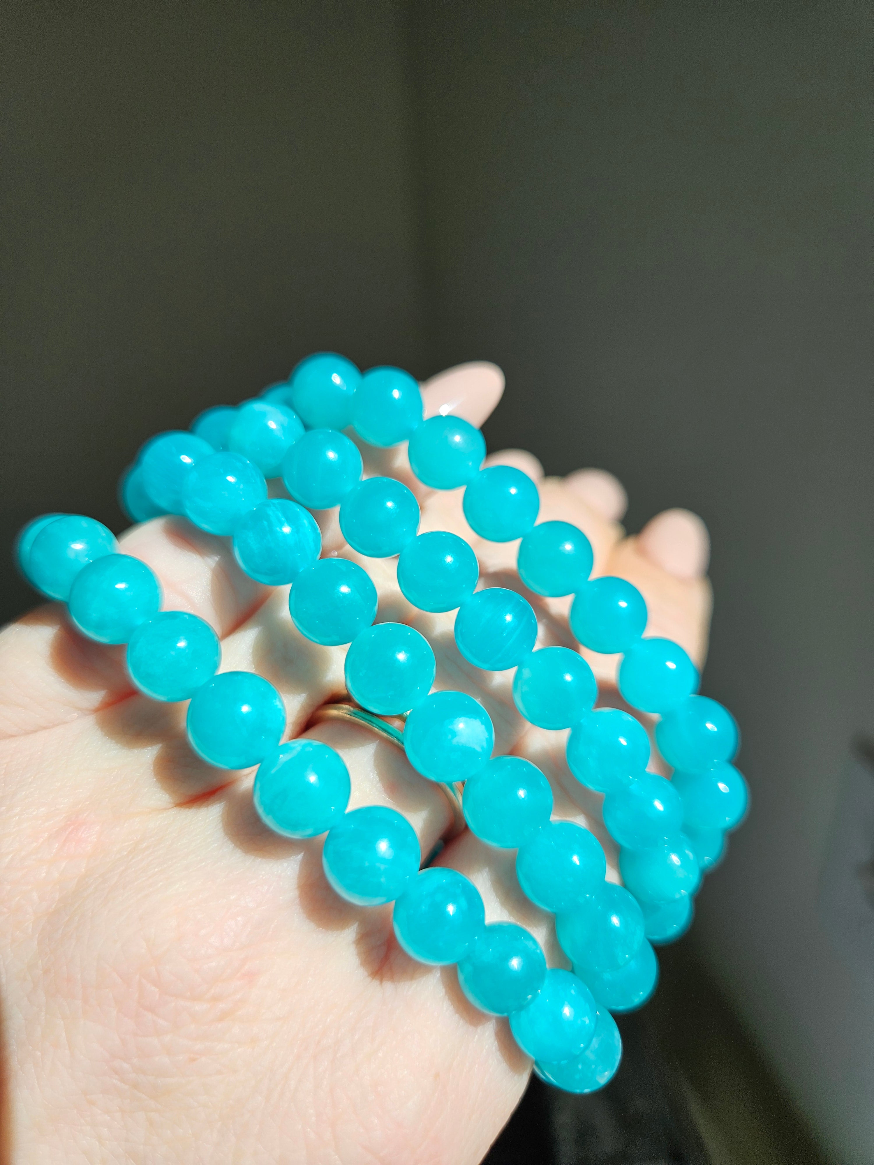 Amazonite Bead Bracelet | 8mm