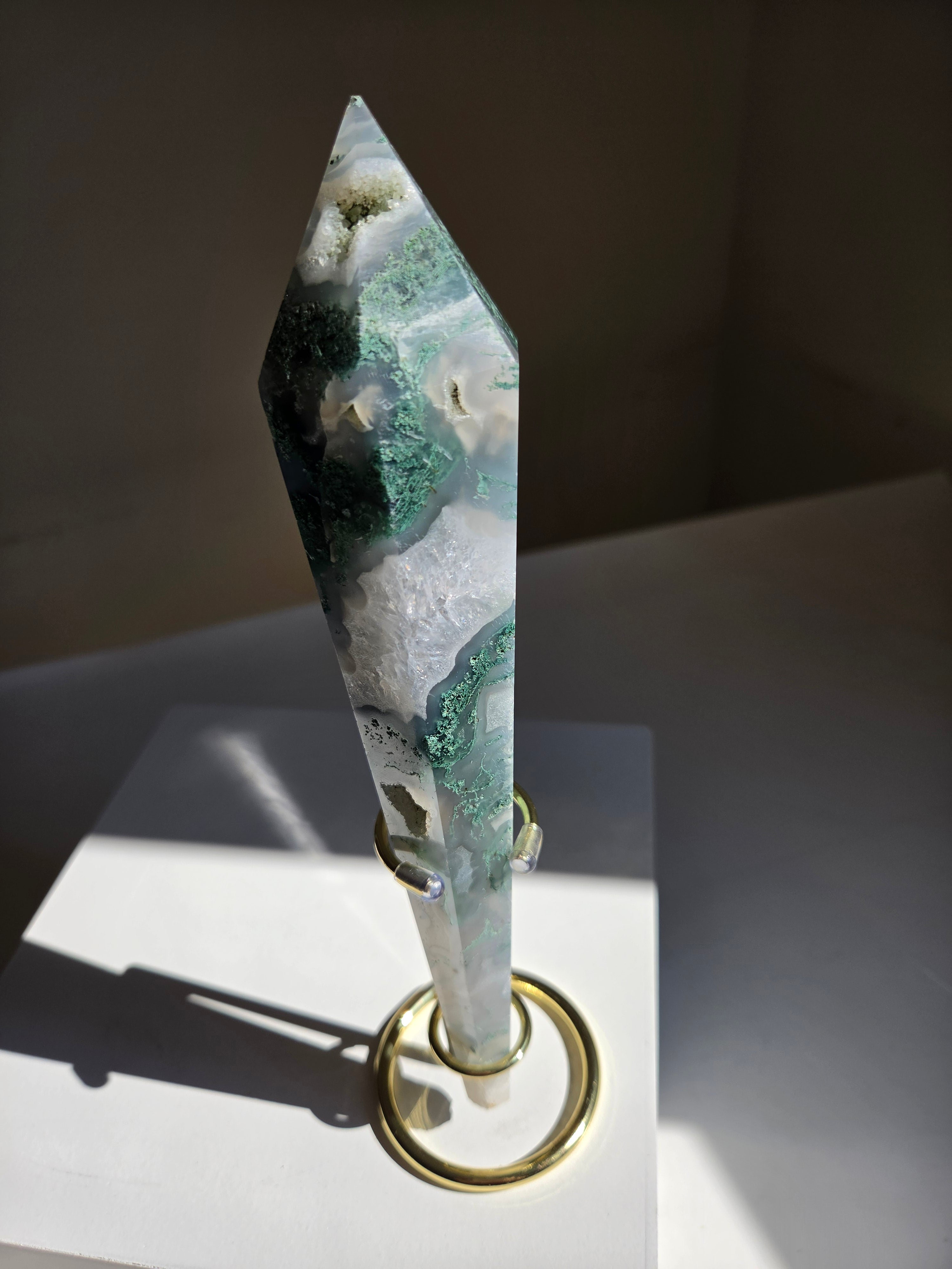 Moss Agate Wand 001