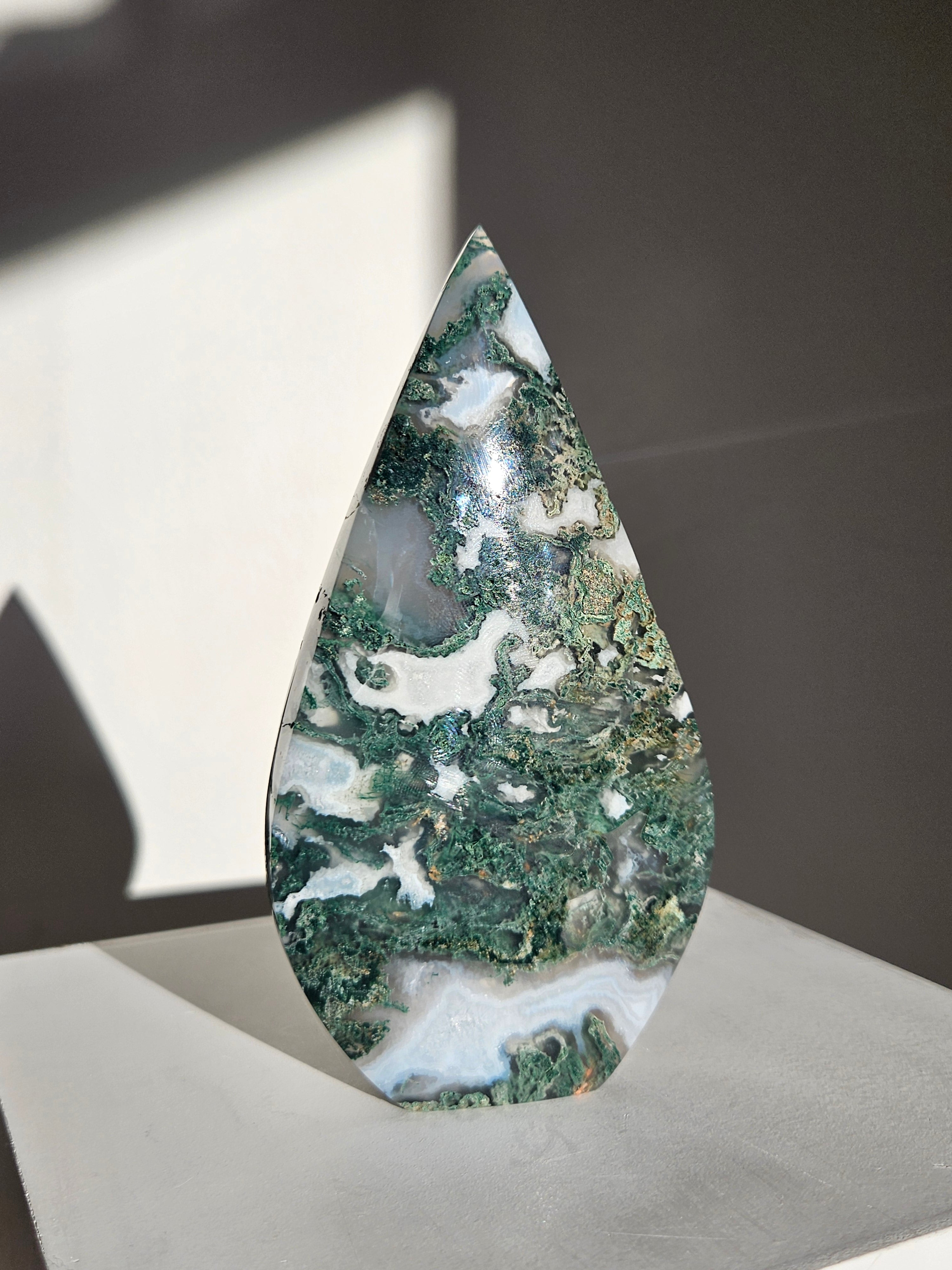 Moss Agate Flame 007