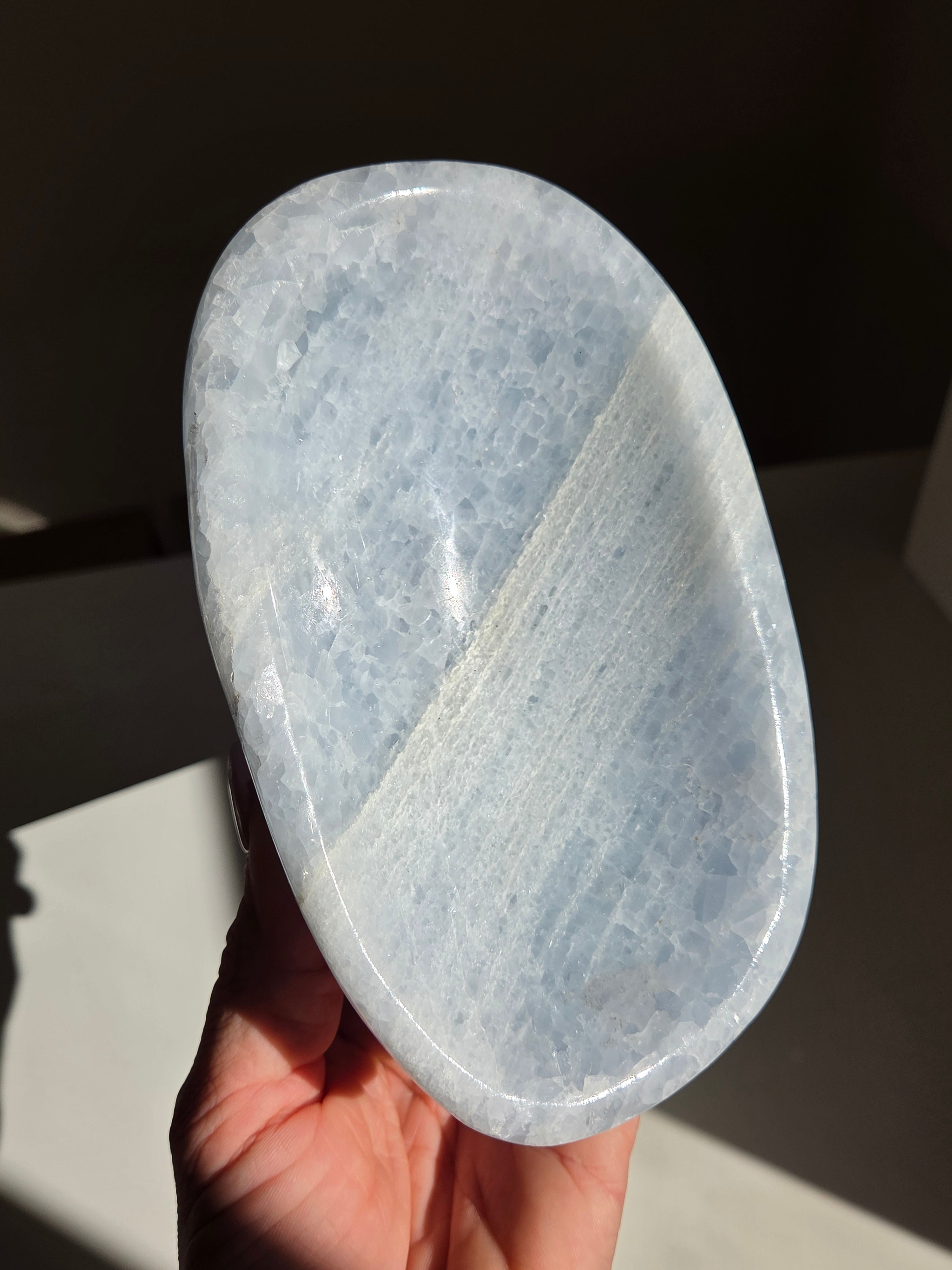 Blue Calcite Bowl 009
