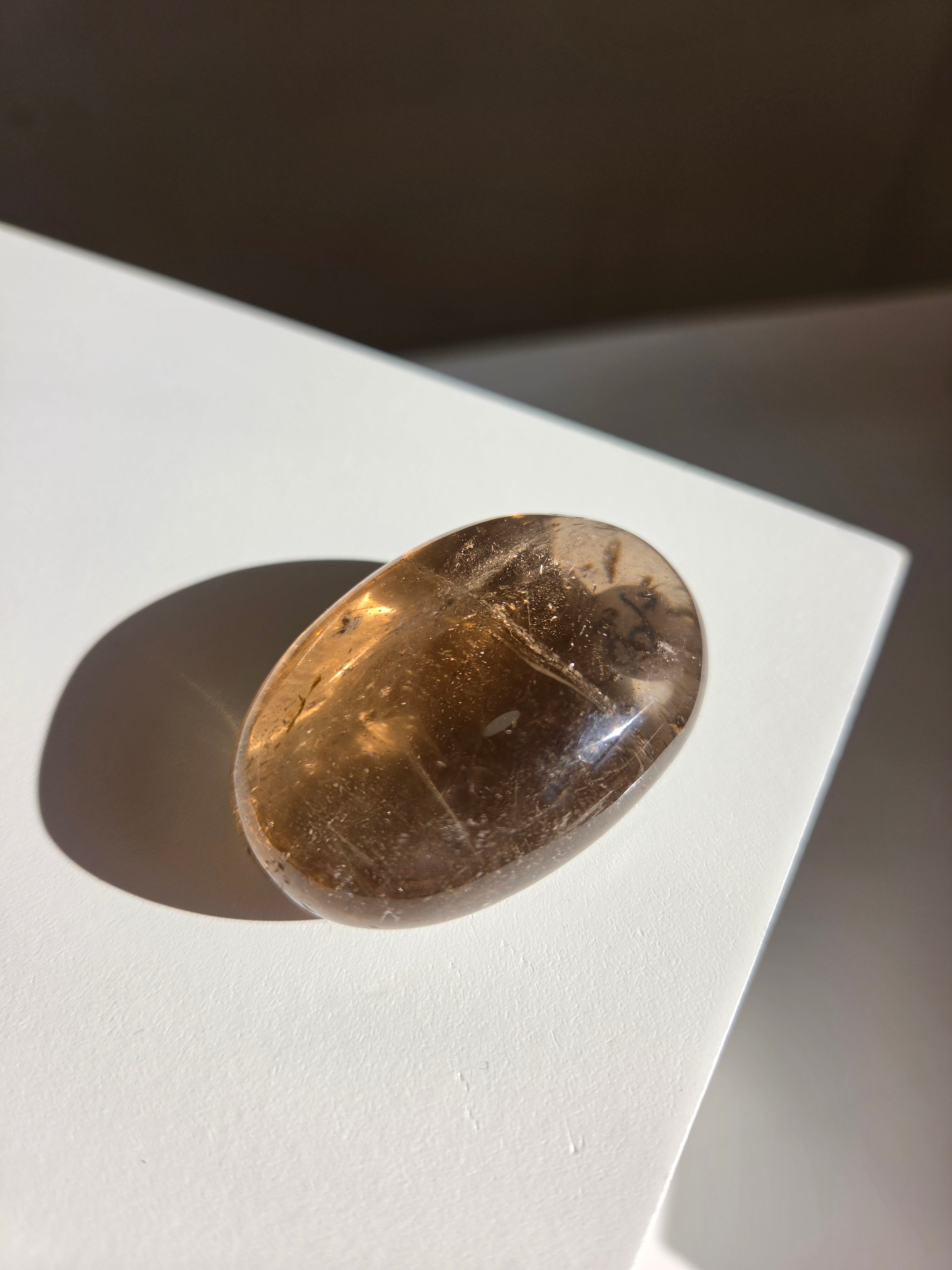 Smoky Quartz Palmstone 004