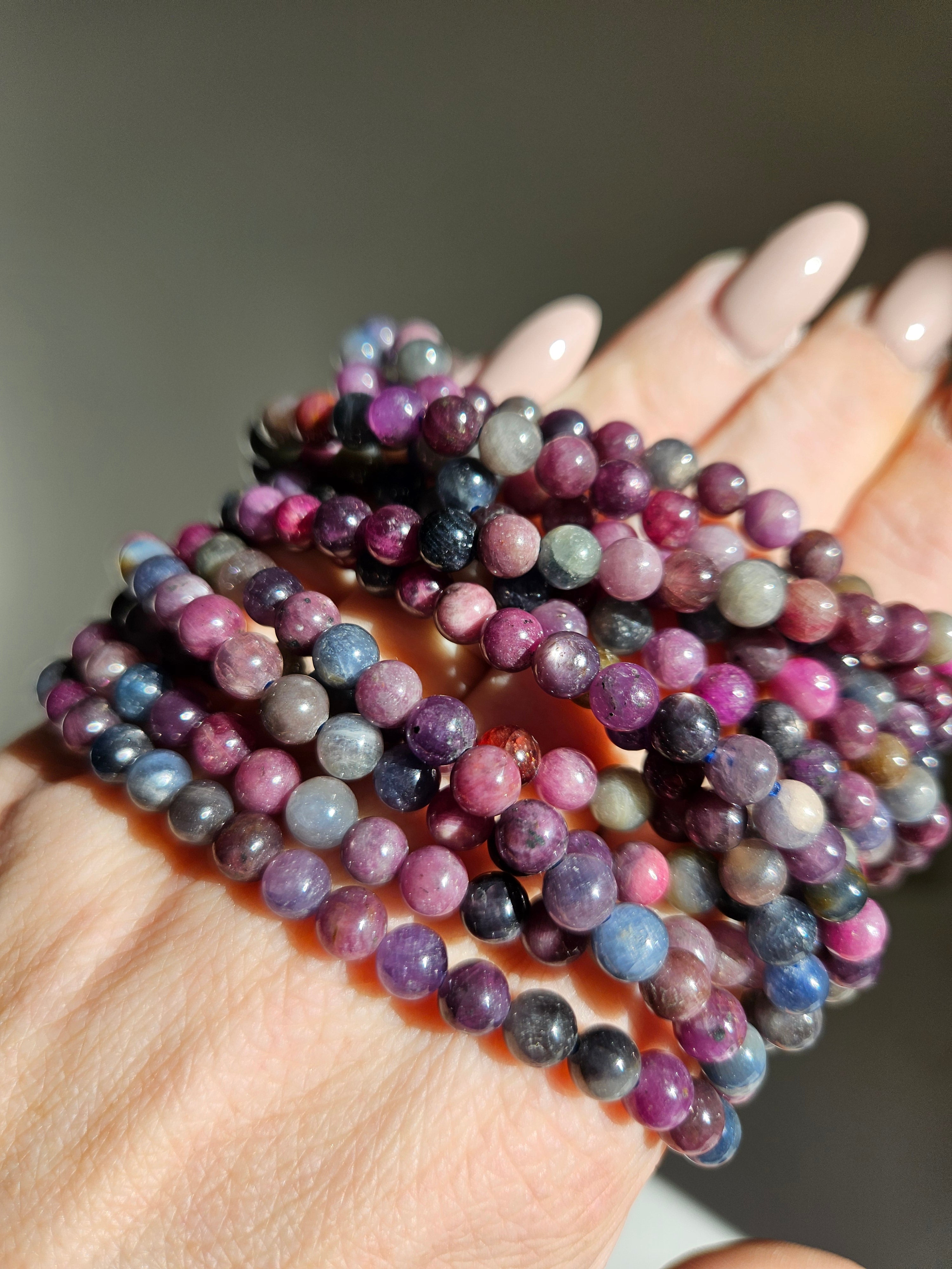 Sapphire 3 wrap Bracelet | 6mm