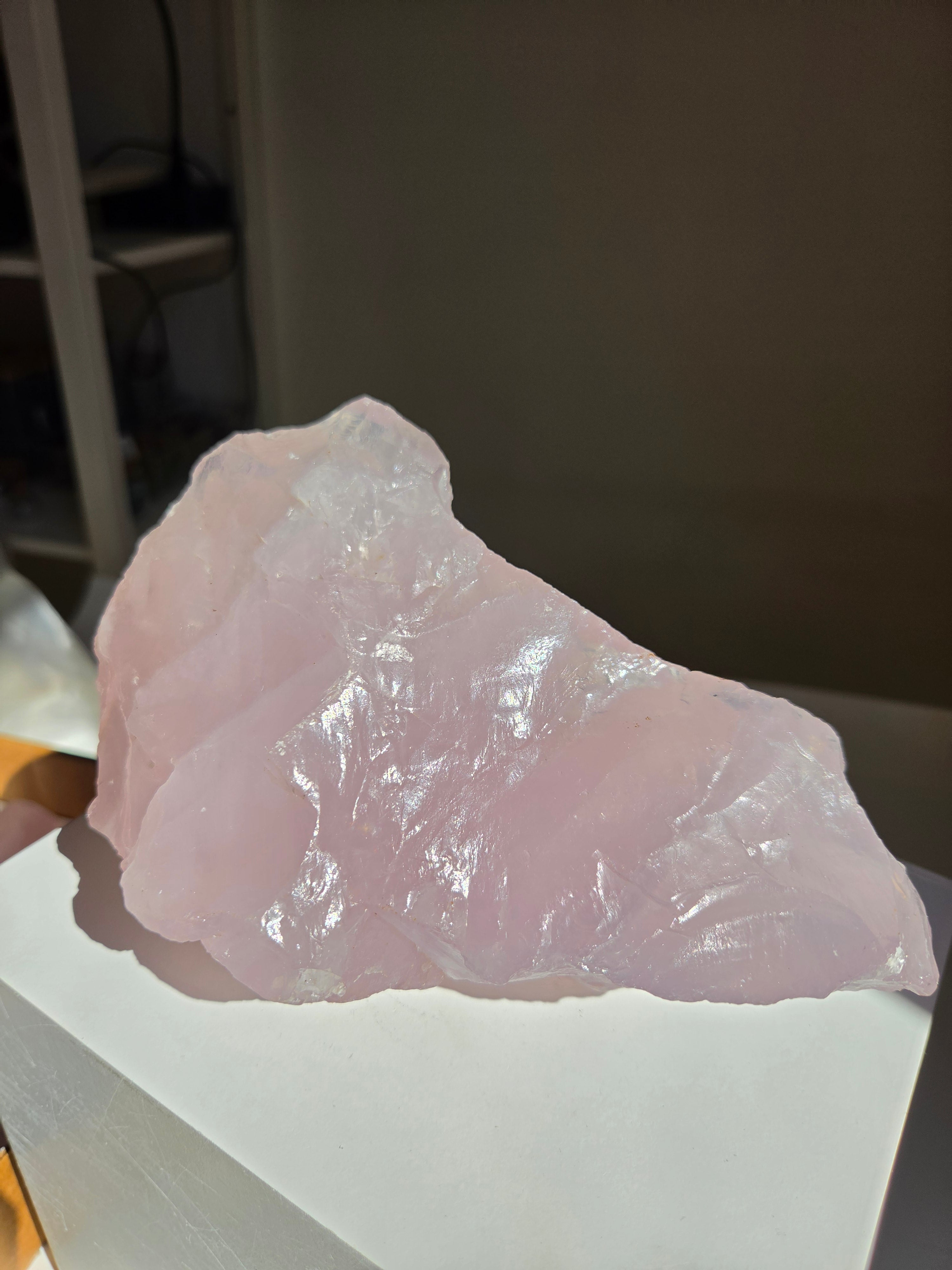 Lavender Raw Rose Quartz 019