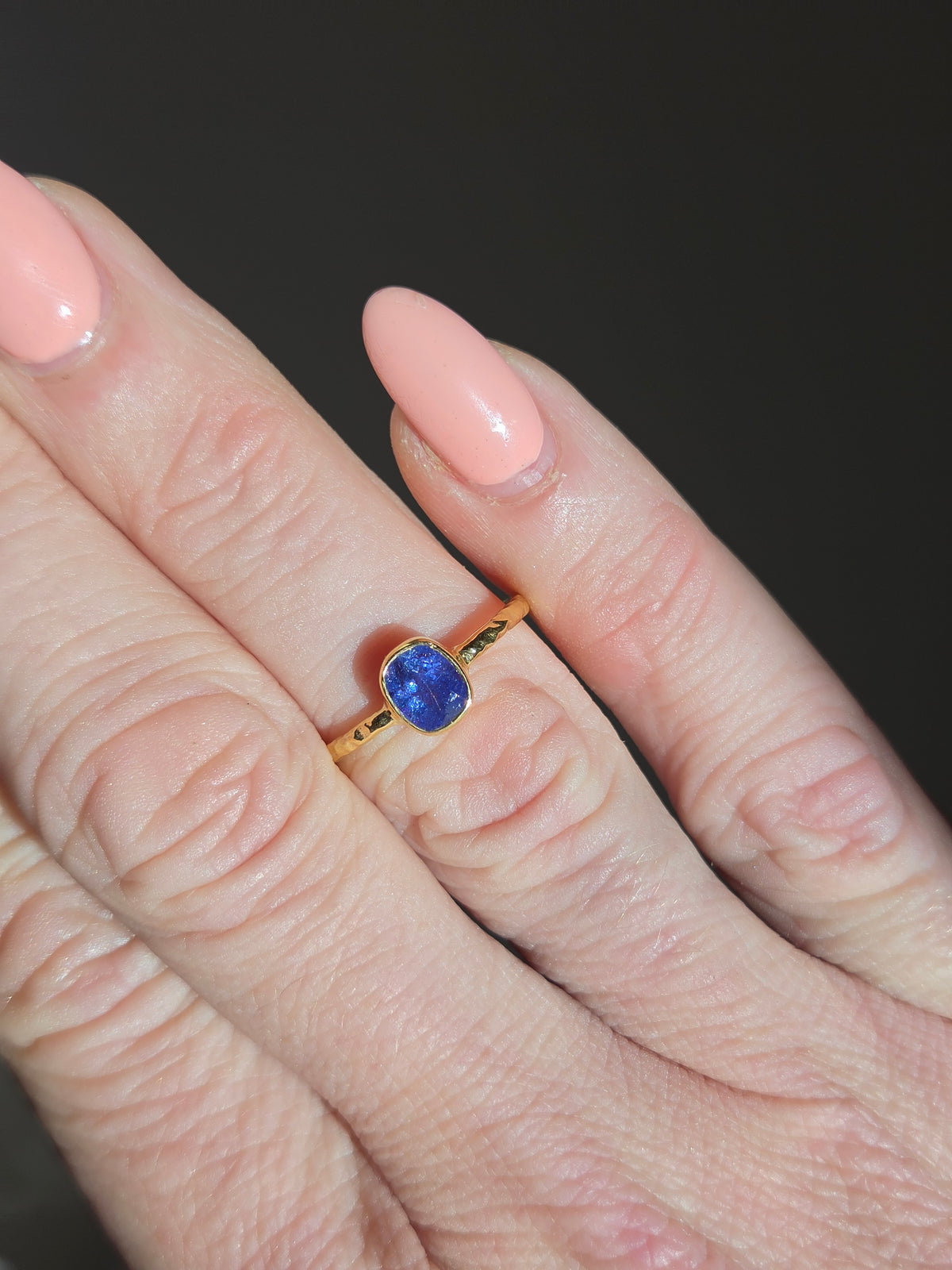Size 7 | Sapphire Ring | gold 056