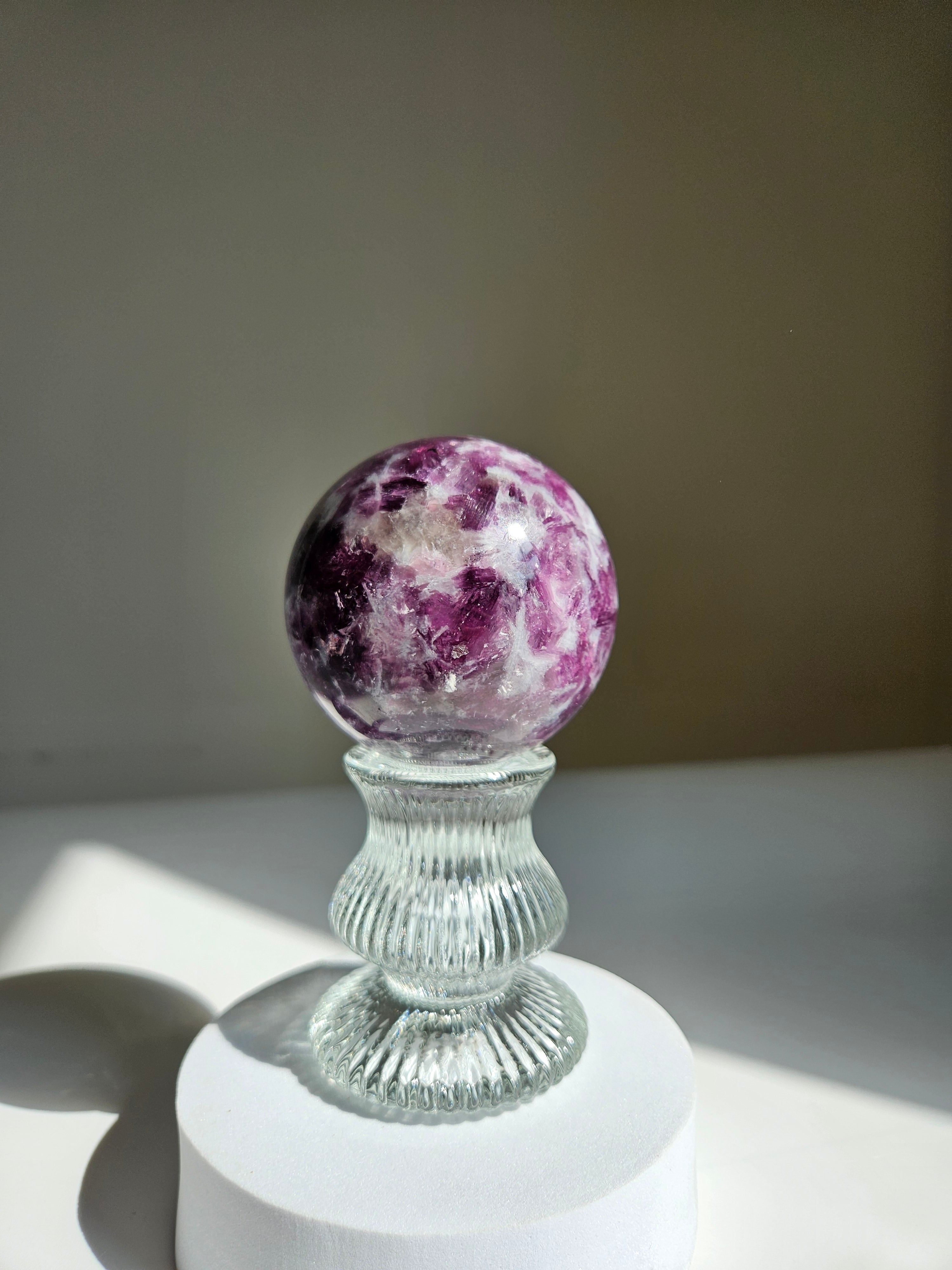 Lepidolite Sphere 006