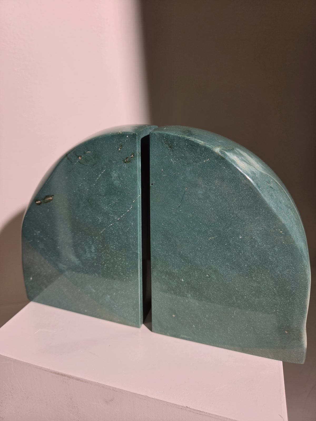 Green Jasper Bookends