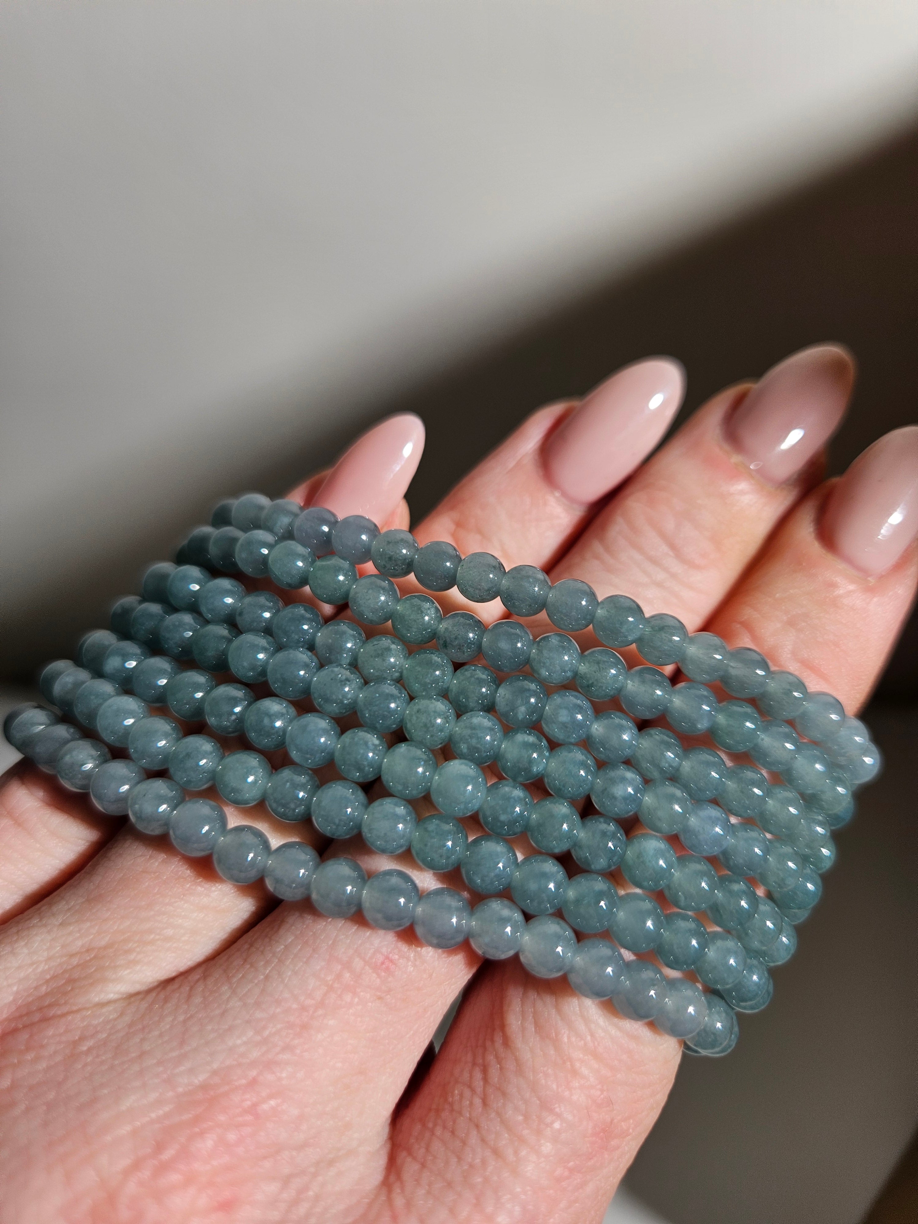 Teal Jade Bracelet | 5.5mm