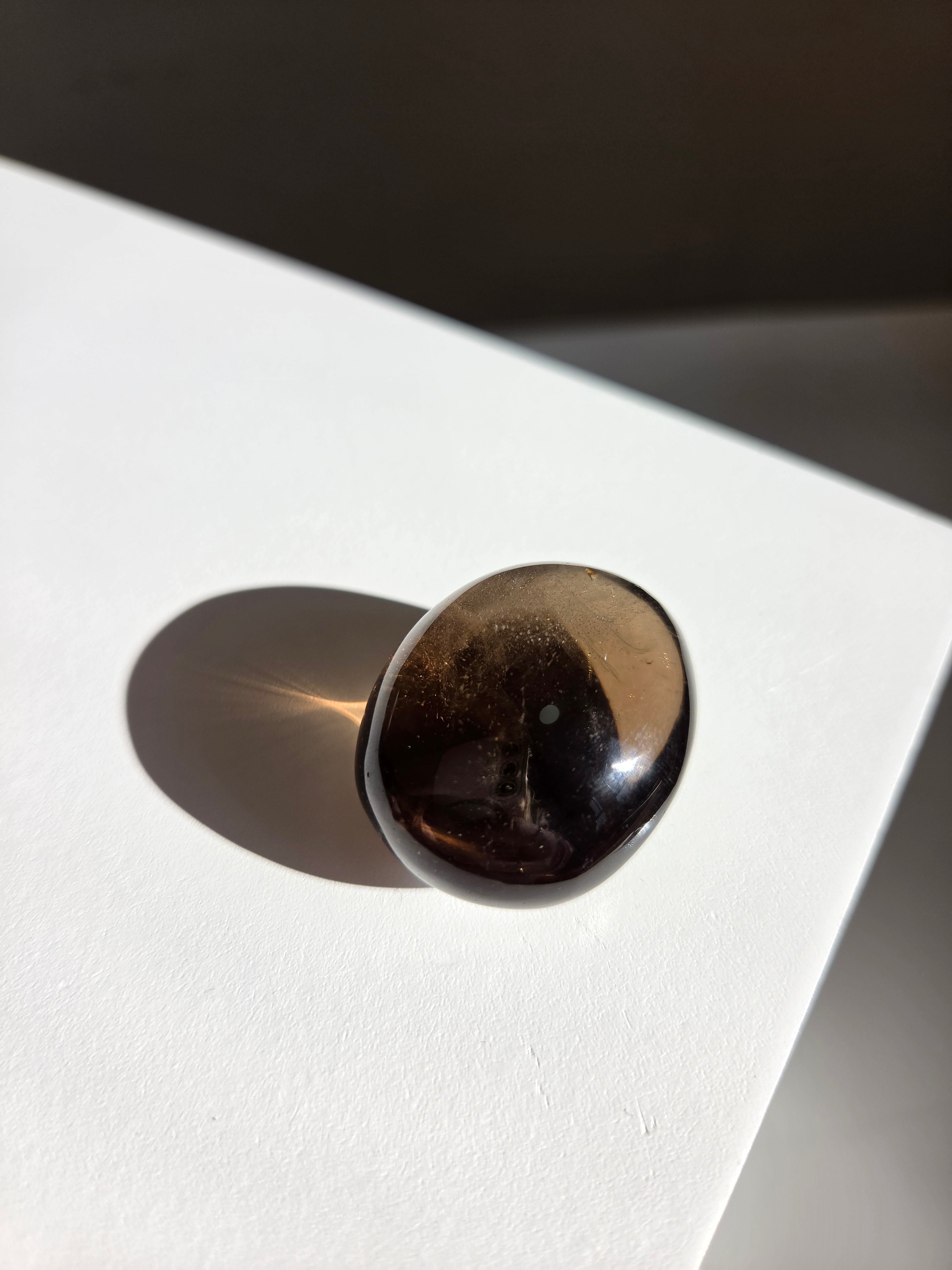 Smoky Quartz Palmstone 001