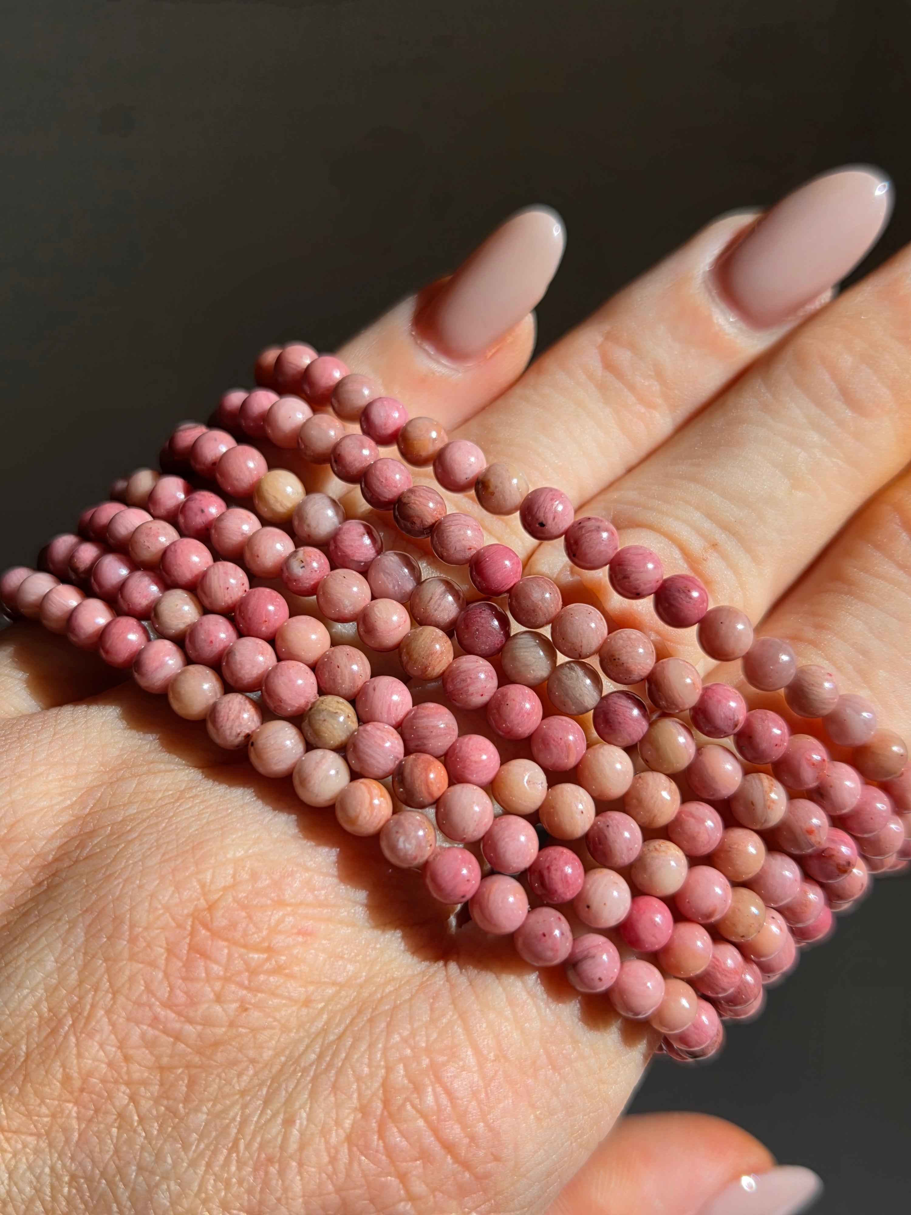 Rhodonite Bracelet | 4. 5mm
