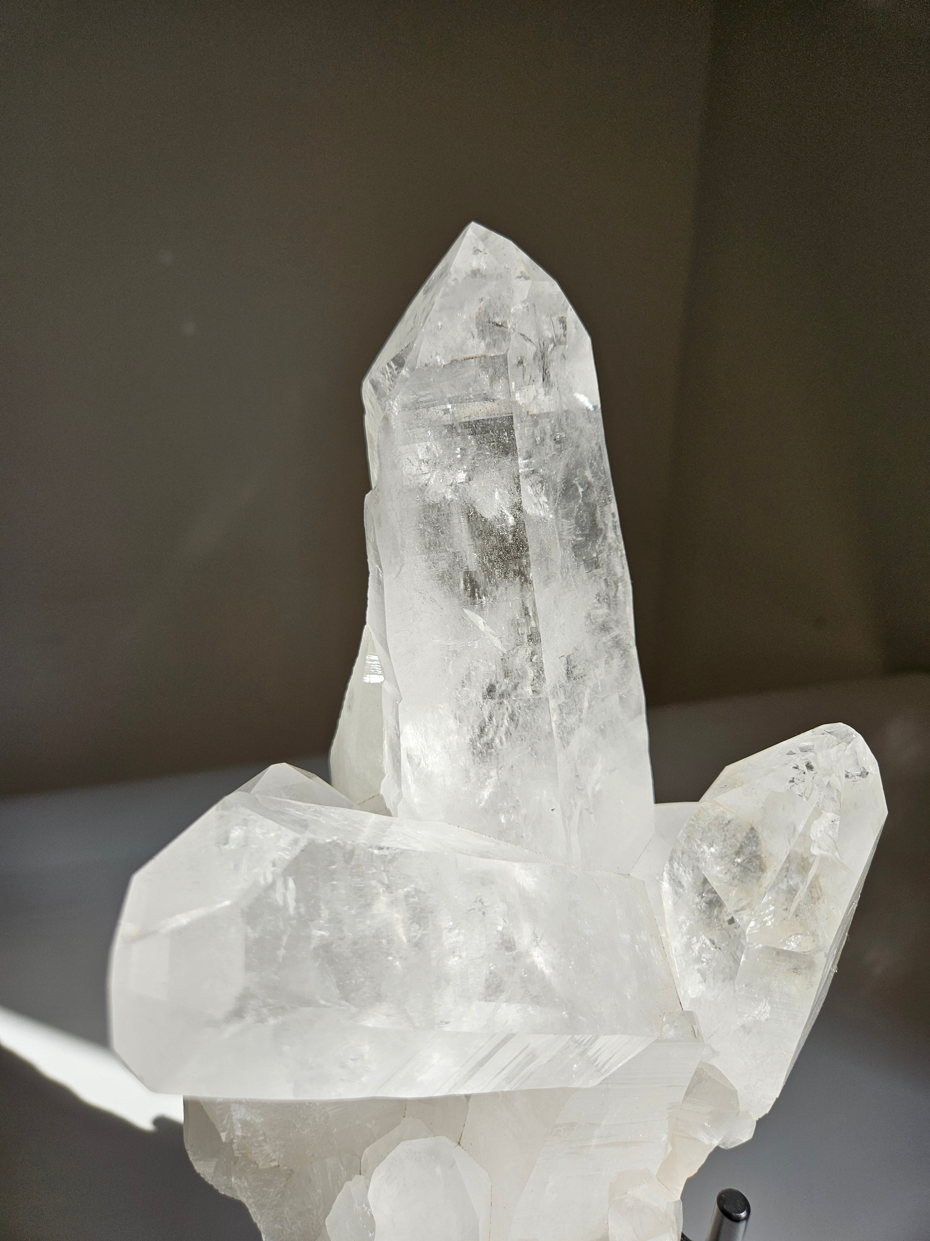 Laser Quartz Cluster on Stand