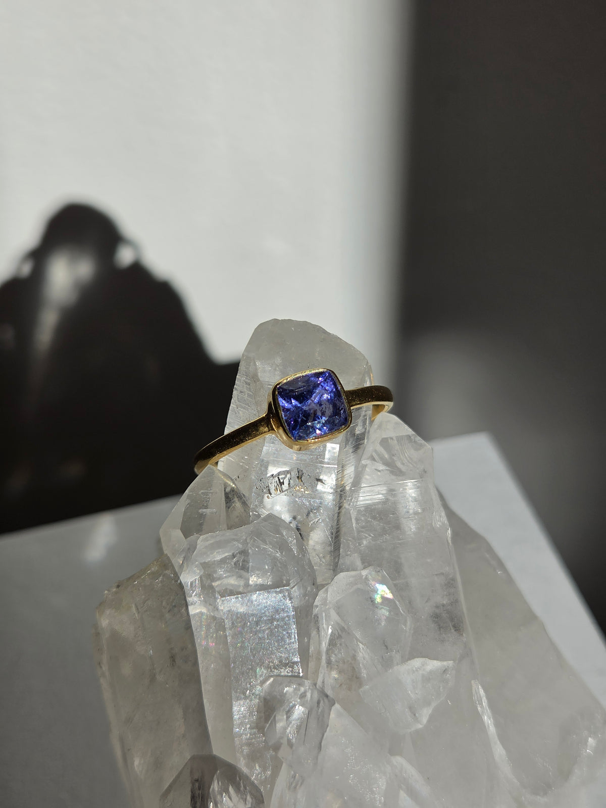 Size 9 | Tanzanite Ring | gold 059