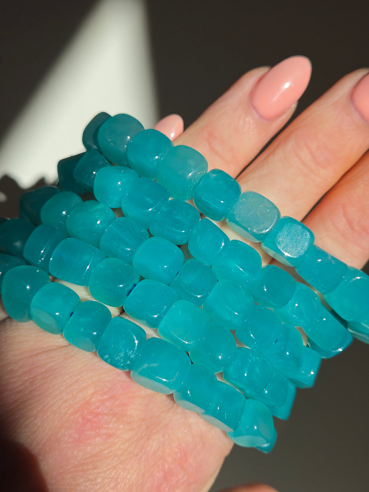 Gel Amazonite bracelet | cube