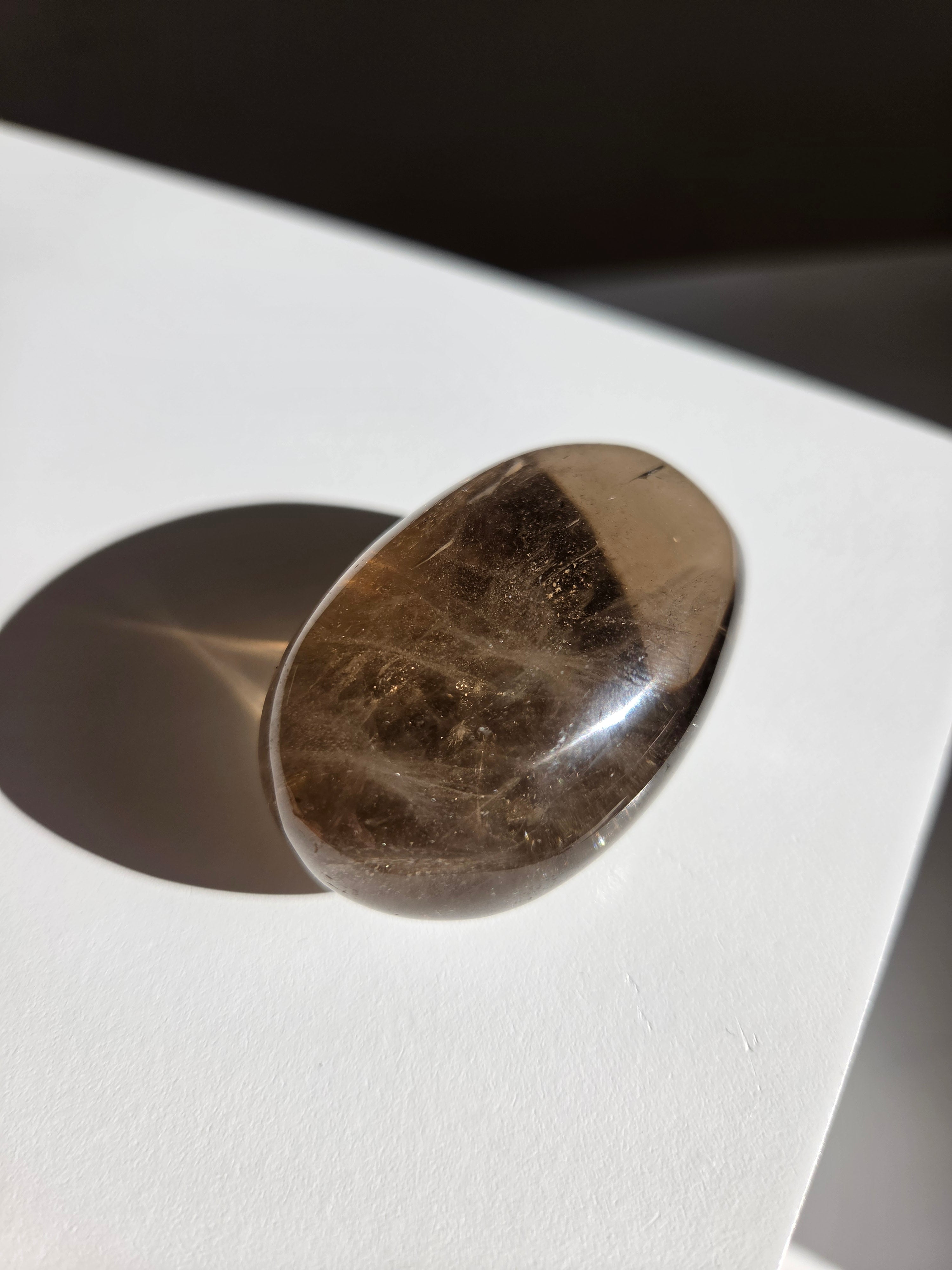 Smoky Quartz Palmstone 003