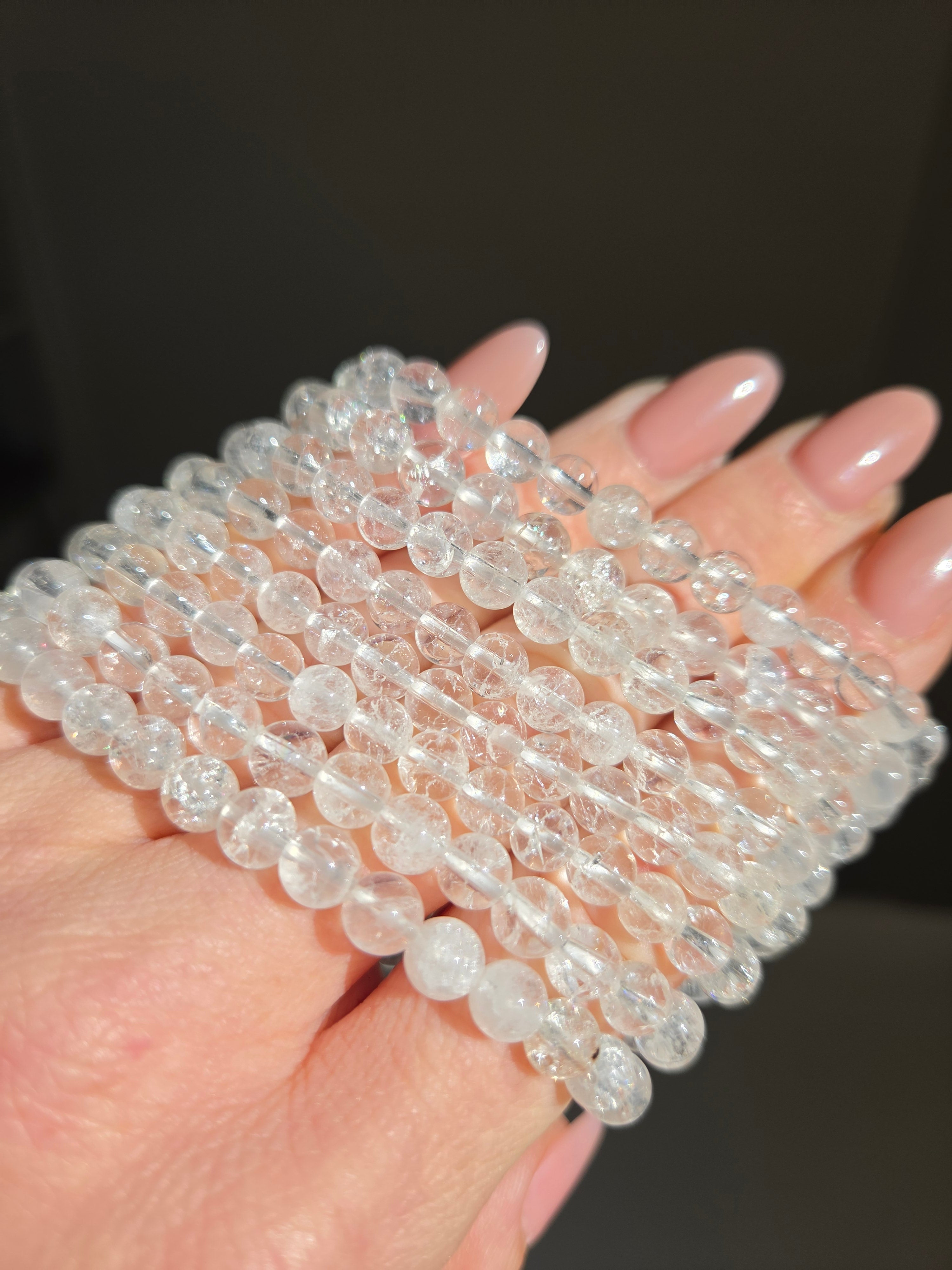 Crackle Quartz Bracelet | 6mm