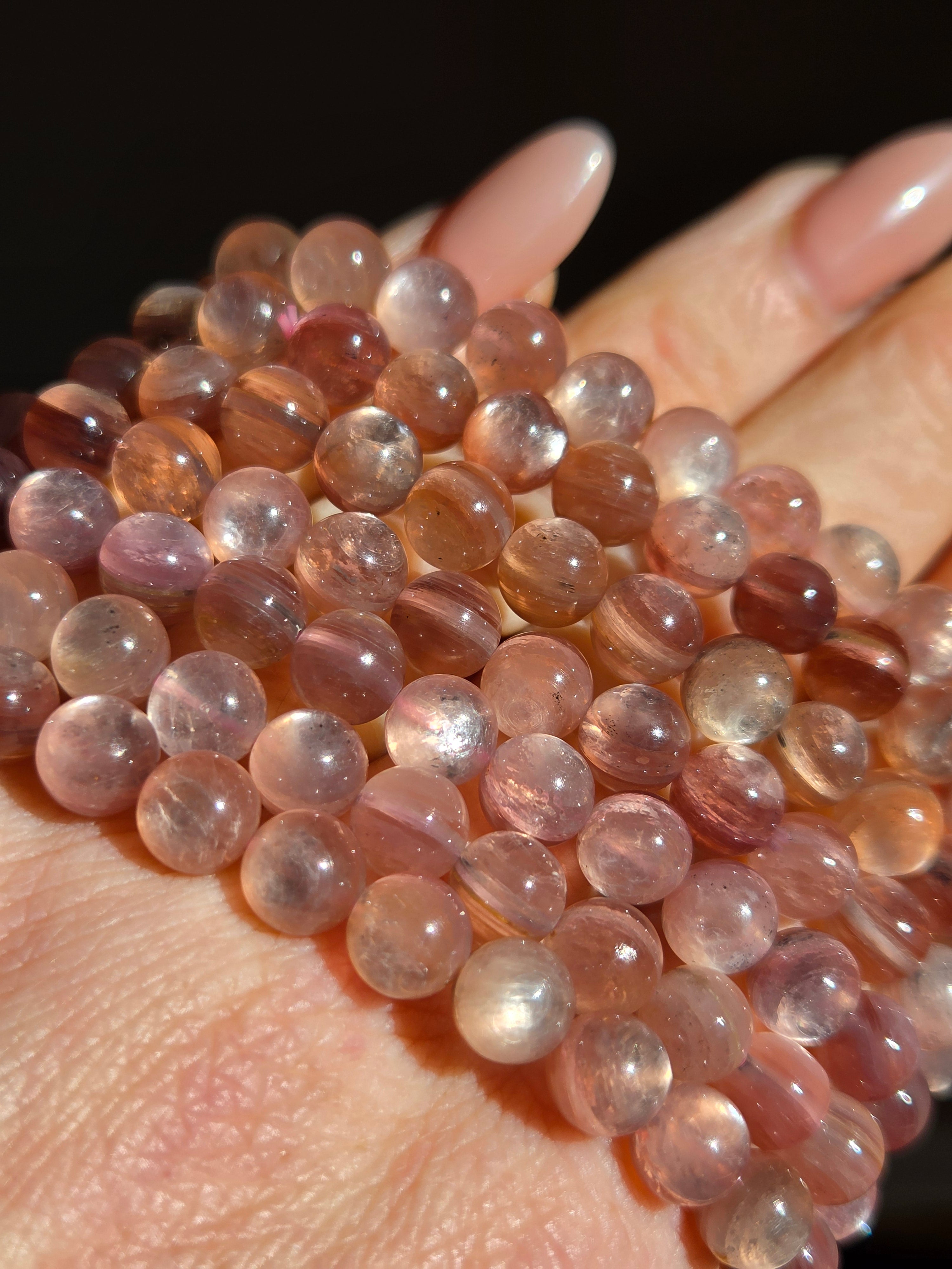 Pink Gem Lepidolite Bracelet | 6mm