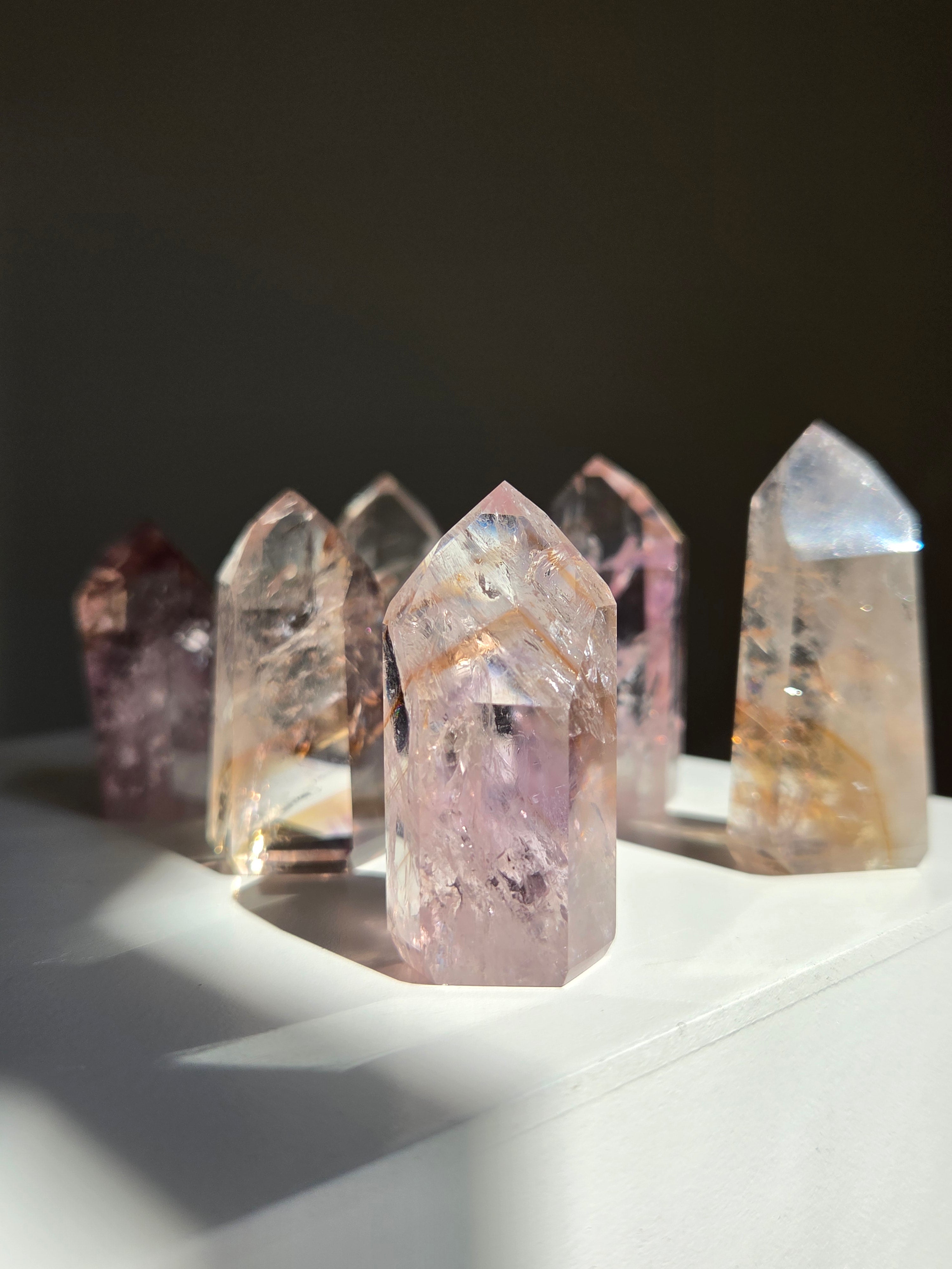 UV reactive Amethyst Tower | Intuitively selected