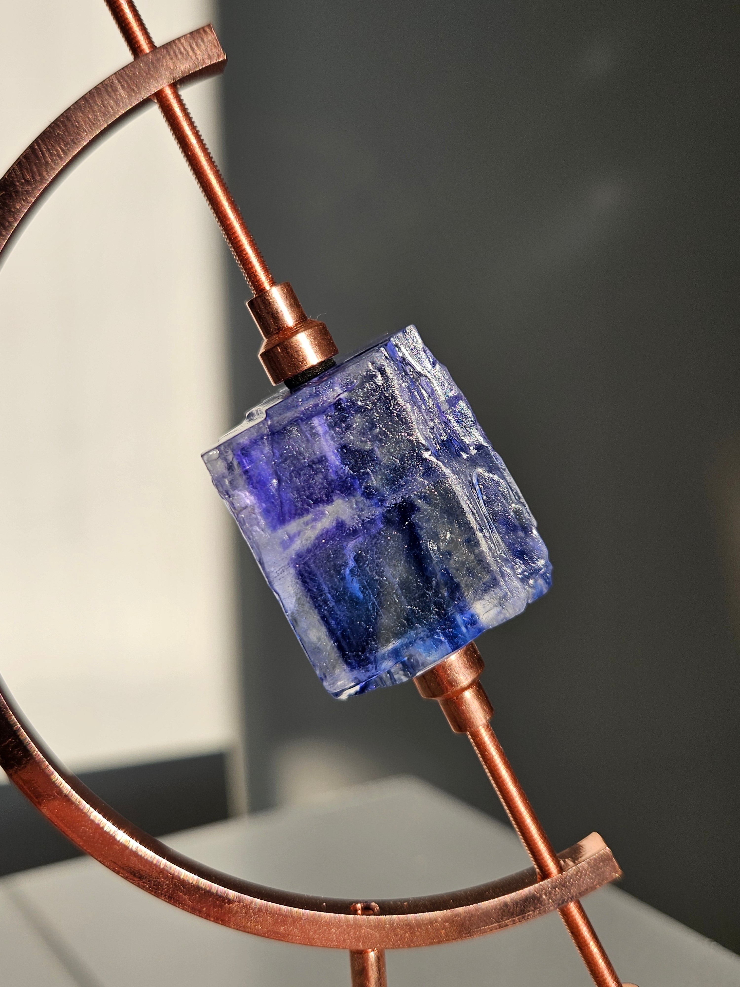 Blue Halite on Caliper 017